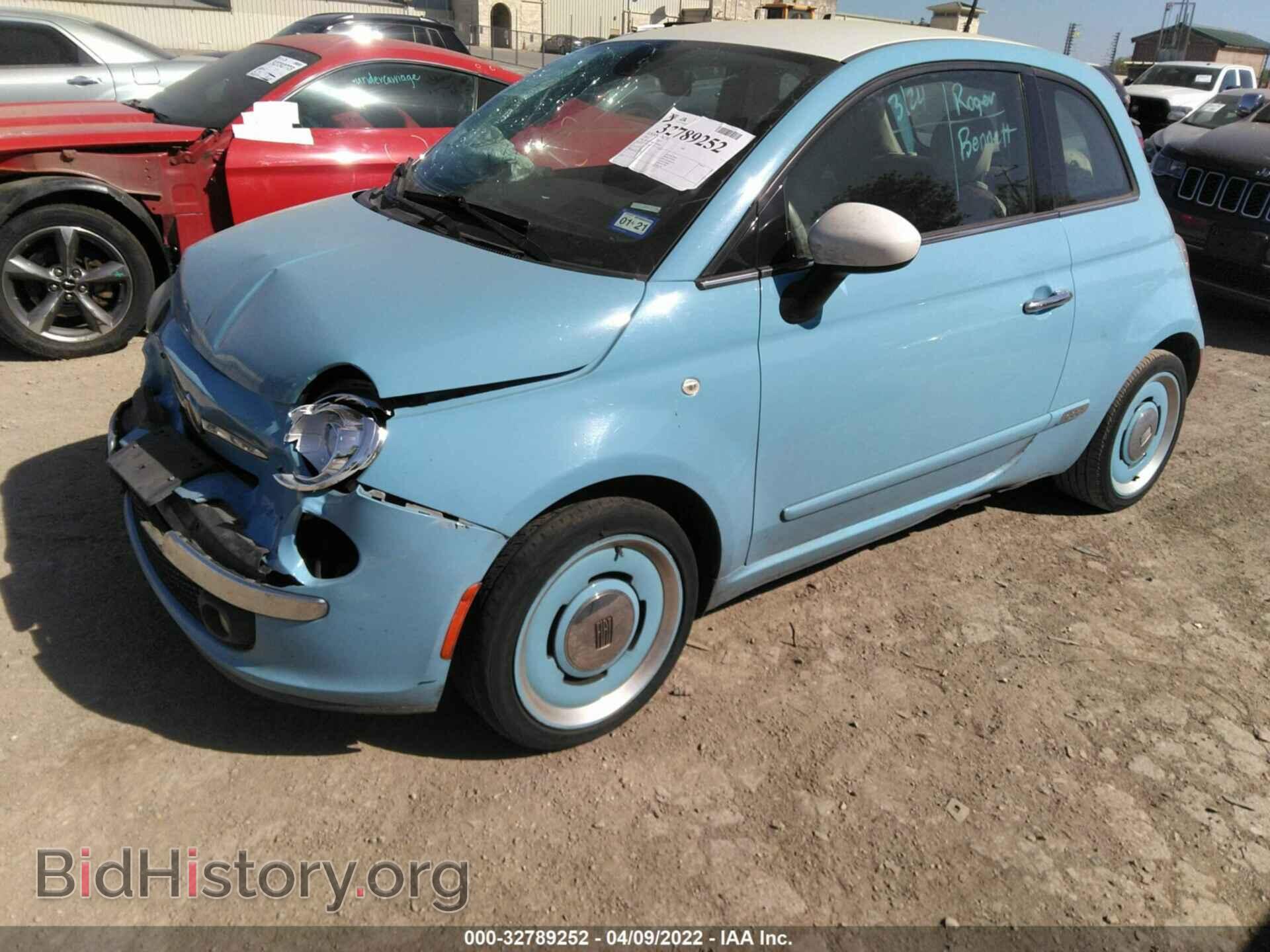 2015 FIAT 500 - VIN: 3C3CFFCR1FT575863 - Фото 2