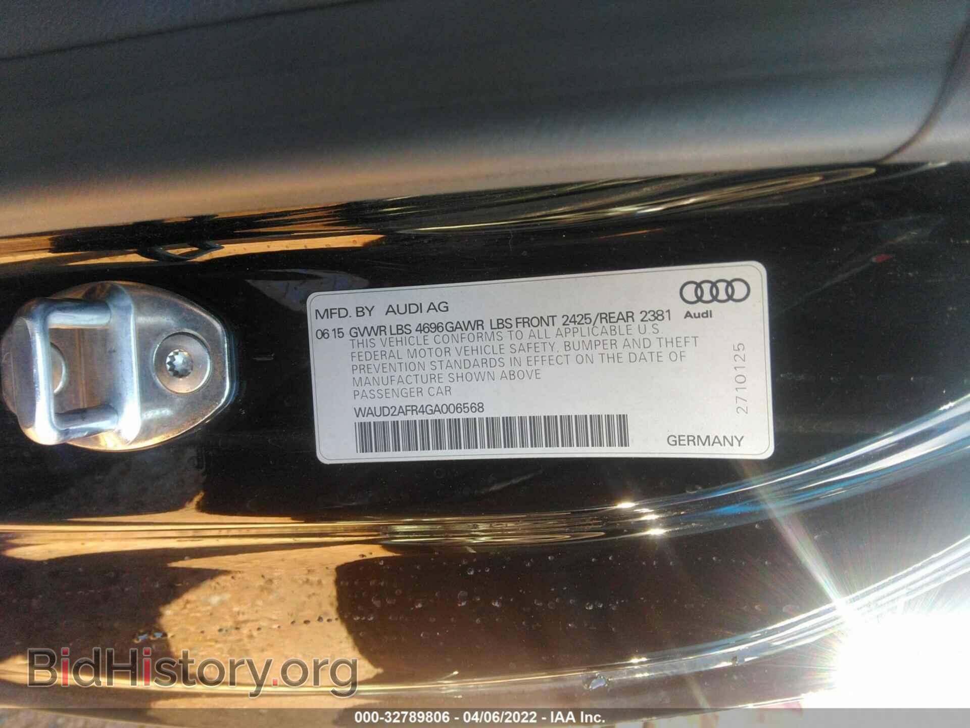 2016 AUDI A5 - VIN: WAUD2AFR4GA006568 - Photo 9