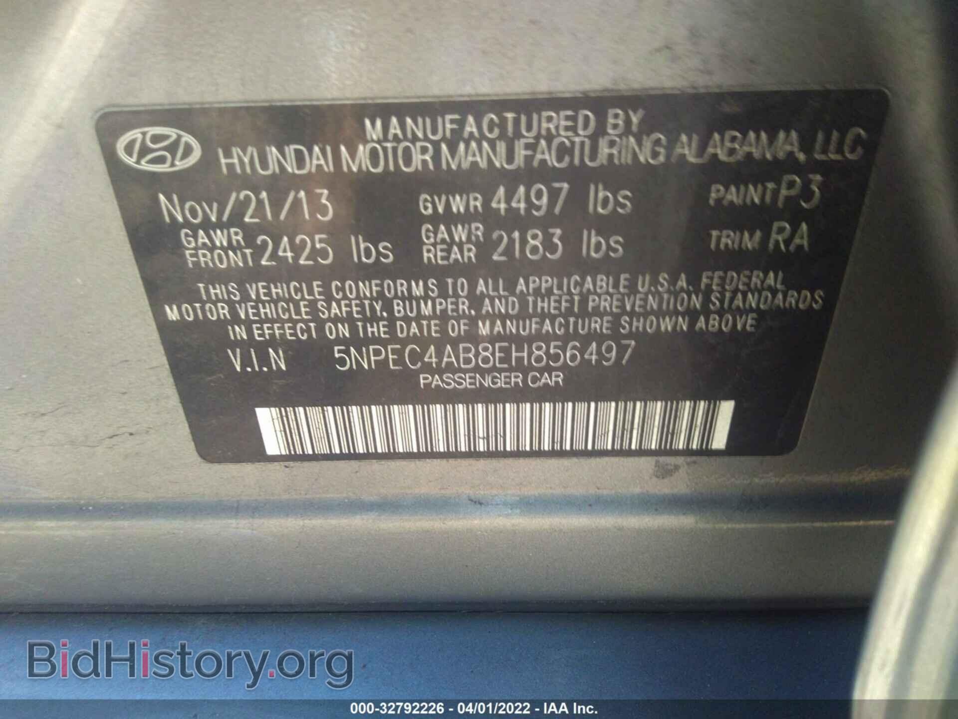 2014 HYUNDAI SONATA - VIN: 5NPEC4AB8EH856497 - Photo 9