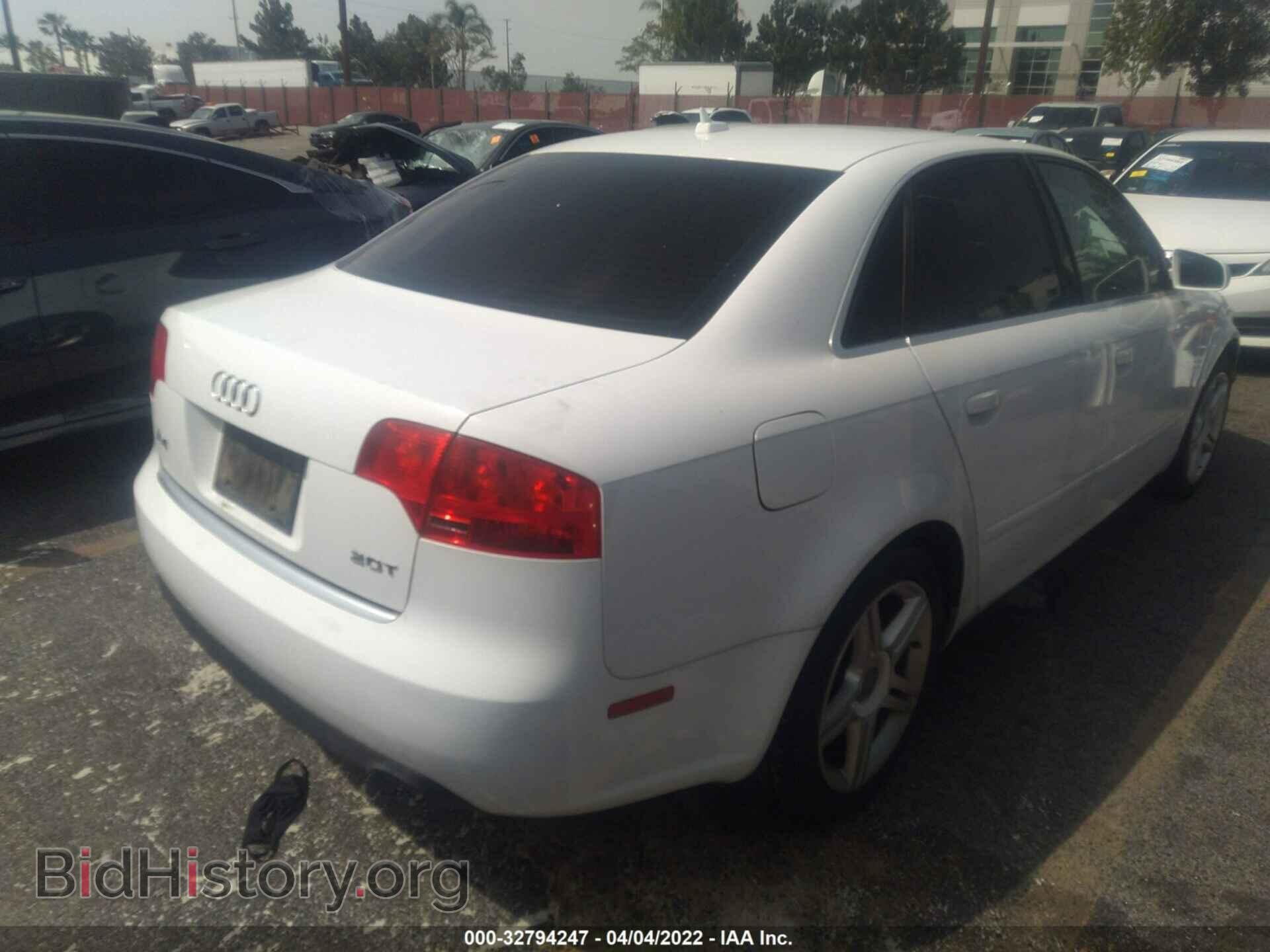 2007 AUDI A4 - VIN: WAUAF78E87A122053 - Photo 4