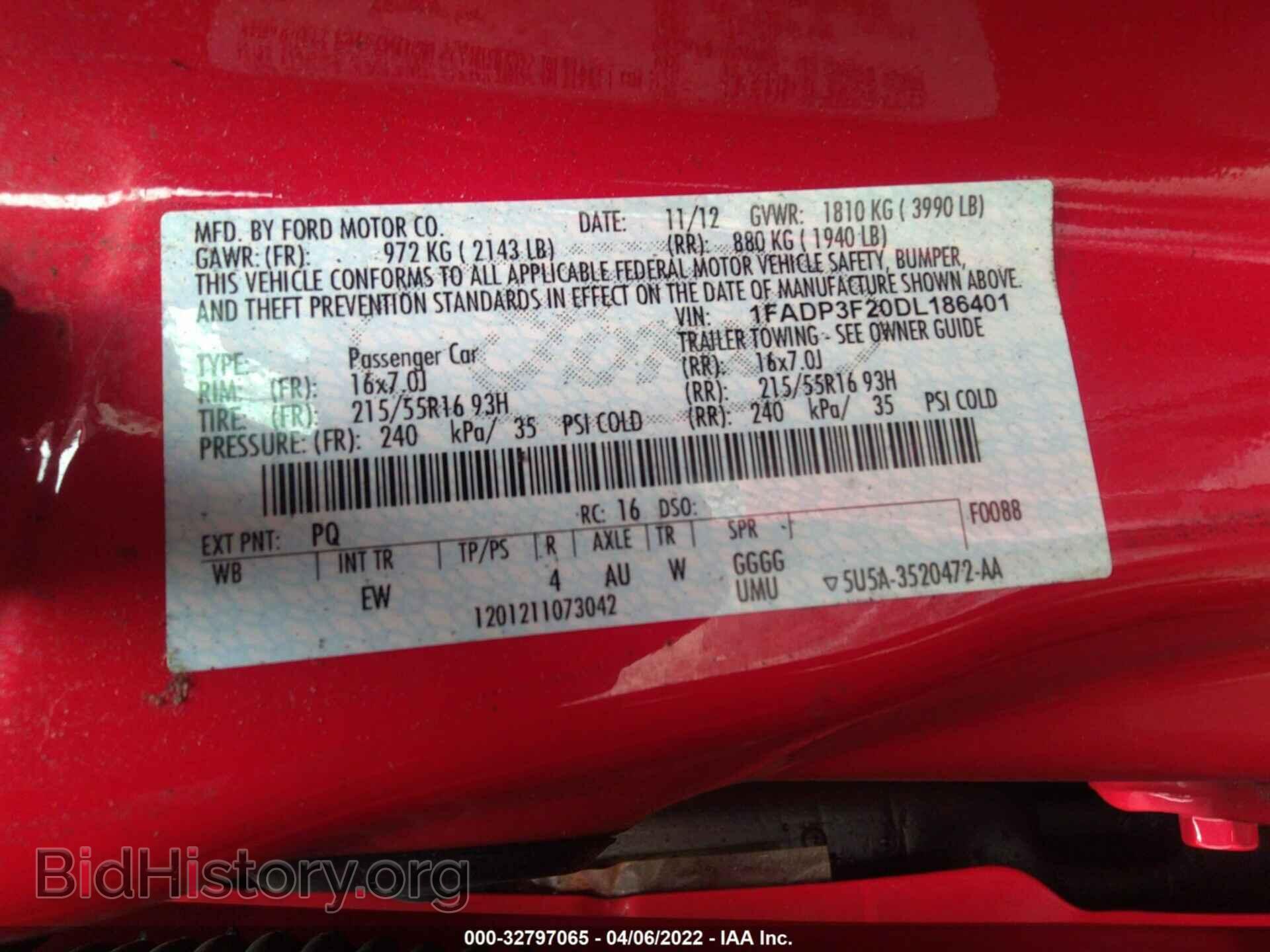 2013 FORD FOCUS - VIN: 1FADP3F20DL186401 - Photo 9