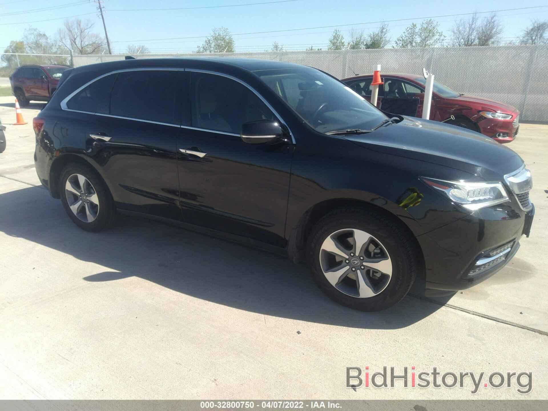 Photo 5FRYD3H2XGB014352 - ACURA MDX 2016