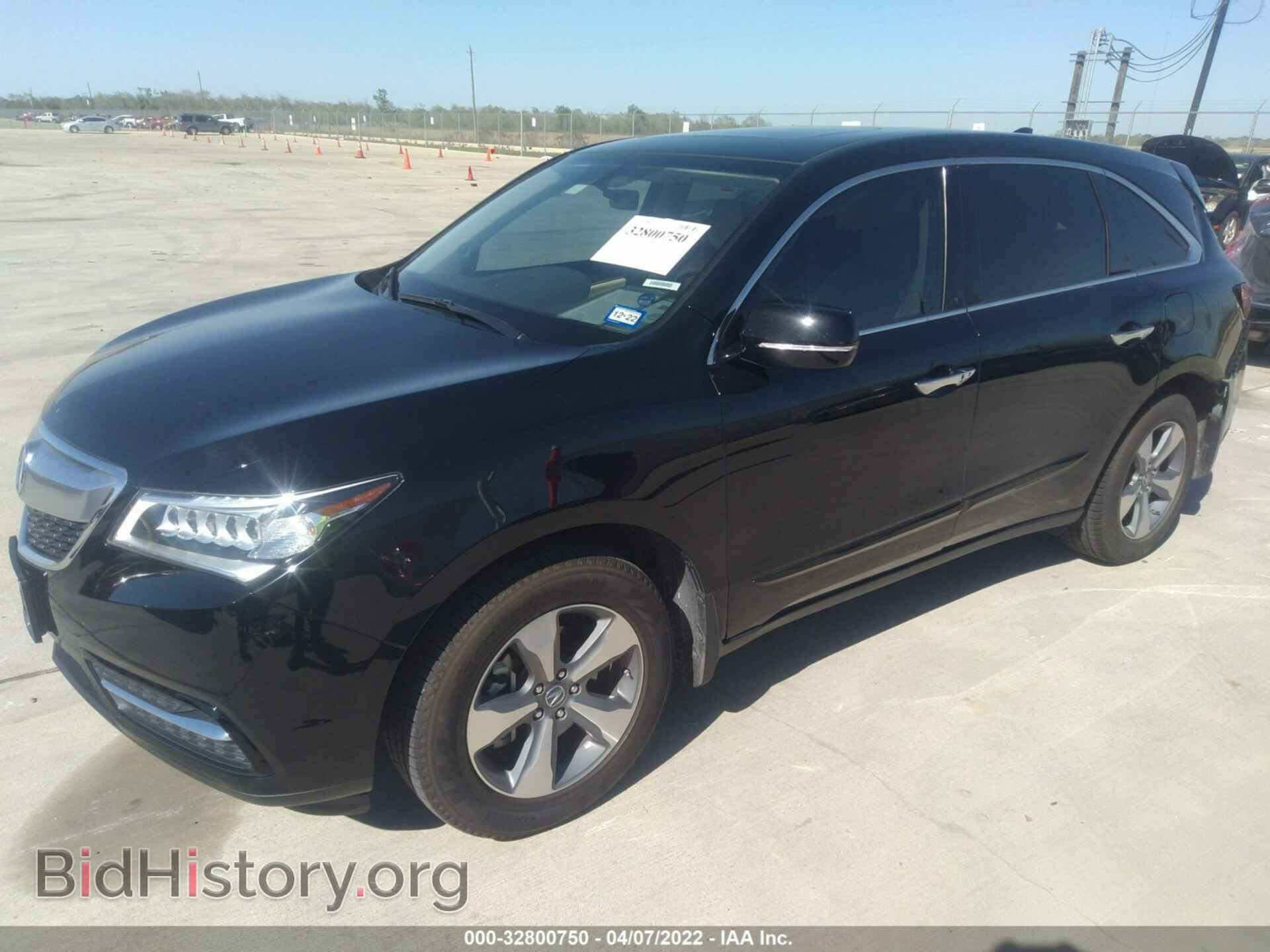 2016 ACURA MDX - VIN: 5FRYD3H2XGB014352 - Фото 2