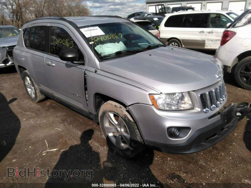 2011 Jeep COMPASS Sport (VIN 1J4NF1FB5BD136522) — photo 1 of 11, IAAI, damage: front end