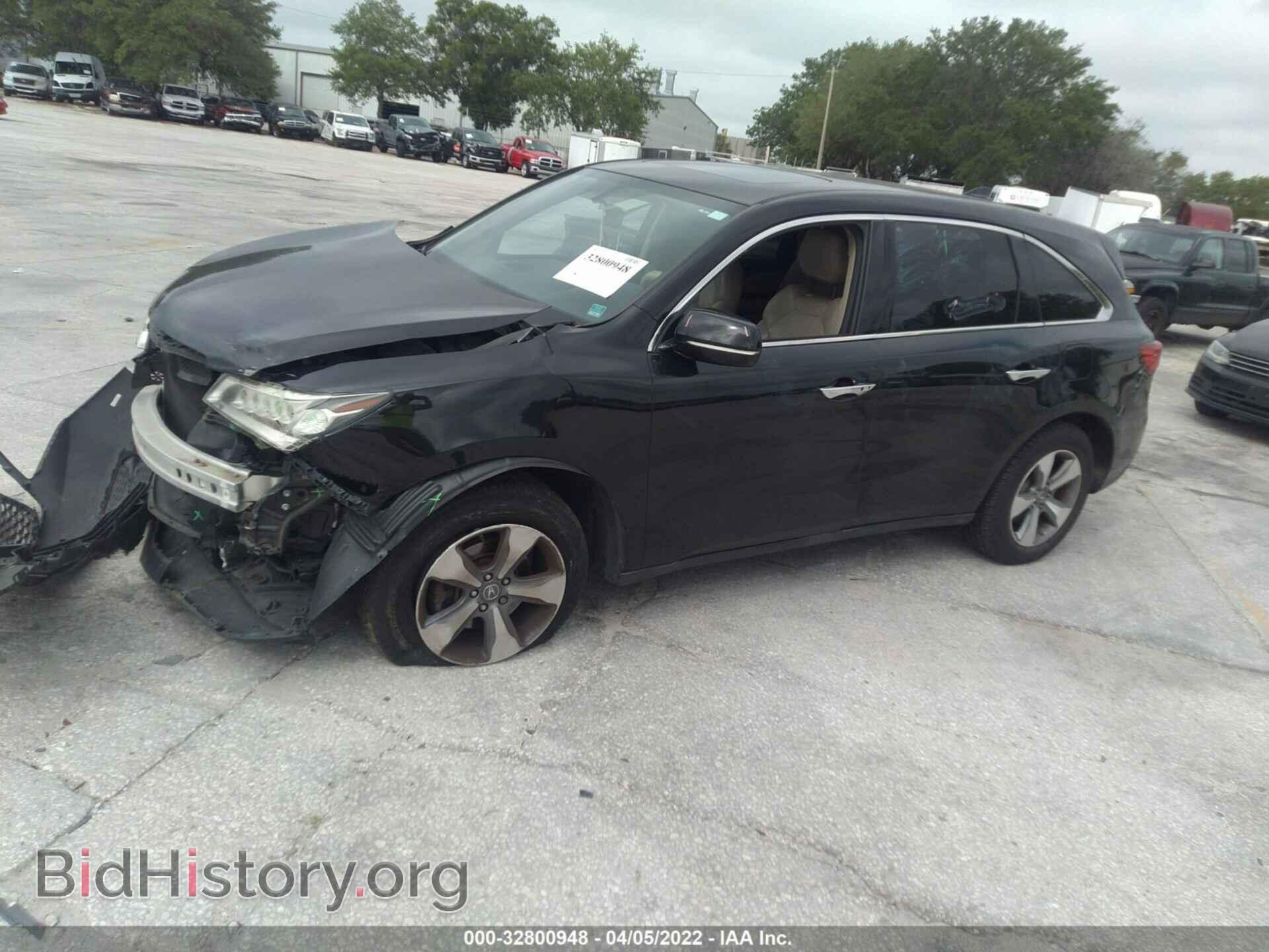 2014 ACURA MDX - VIN: 5FRYD3H27EB003466 - Фото 2