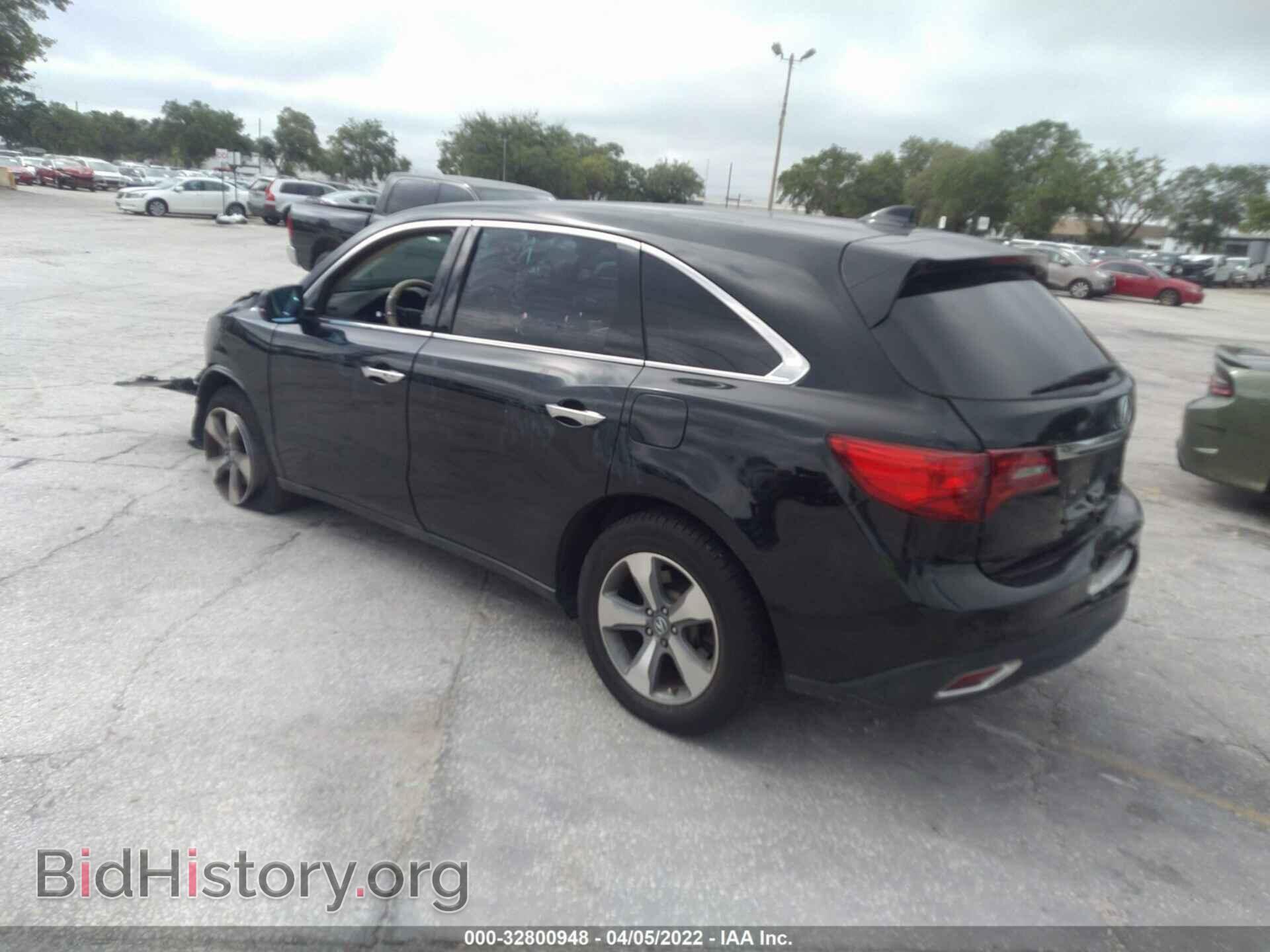 2014 ACURA MDX - VIN: 5FRYD3H27EB003466 - Фото 3