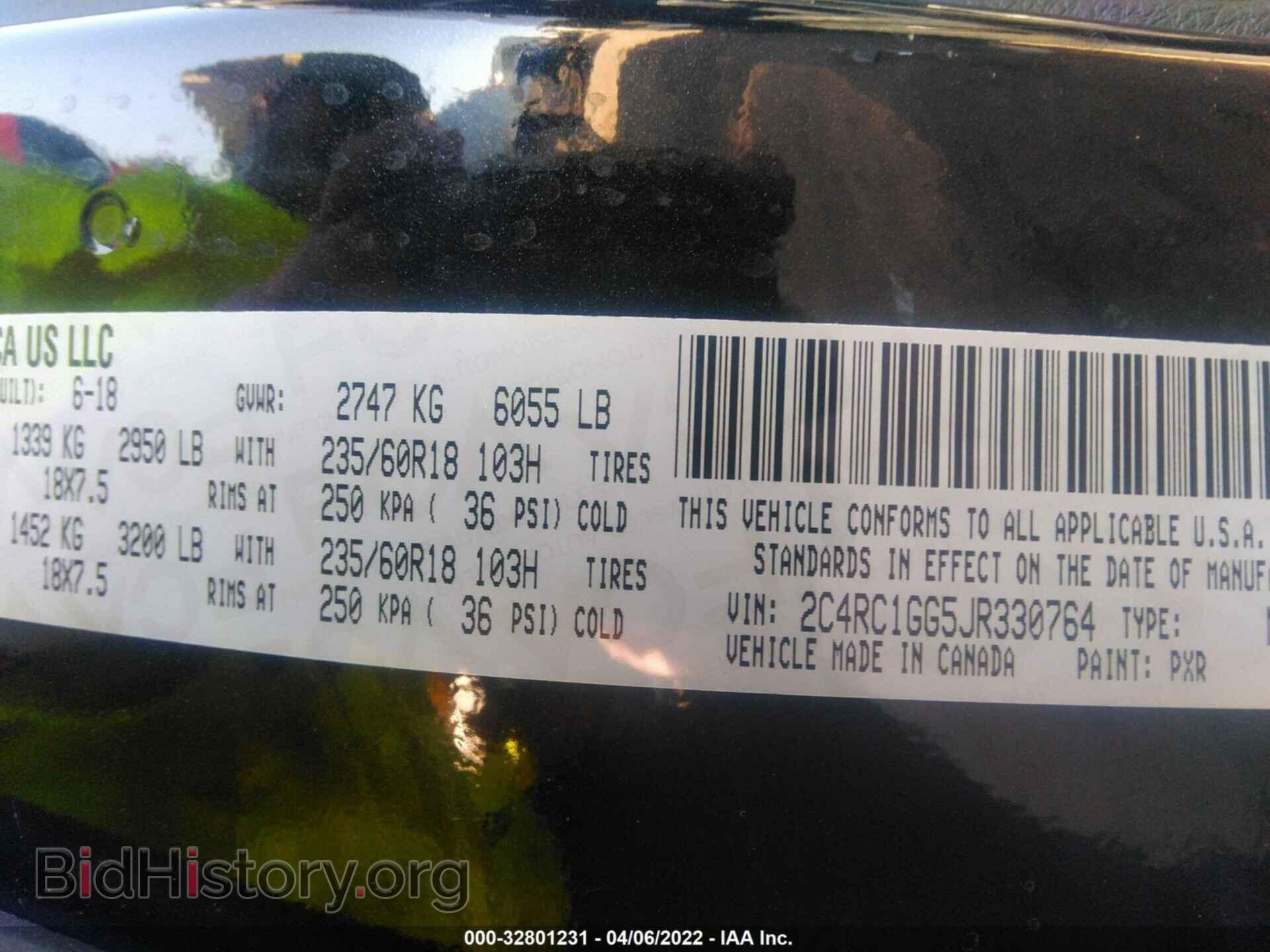 2018 CHRYSLER PACIFICA - VIN: 2C4RC1GG5JR330764 - Photo 9