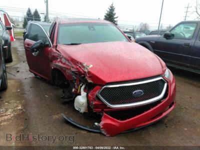 2013 Ford TAURUS SHO, red — VIN 1FAHP2KT0DG166474, IAAI
