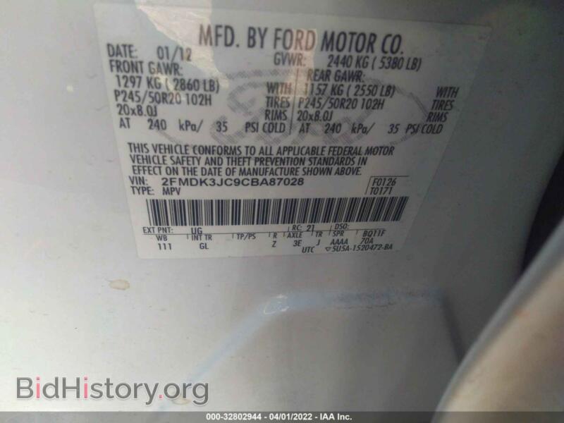 2012 Ford EDGE (VIN 2FMDK3JC9CBA87028) — photo 9 of 11