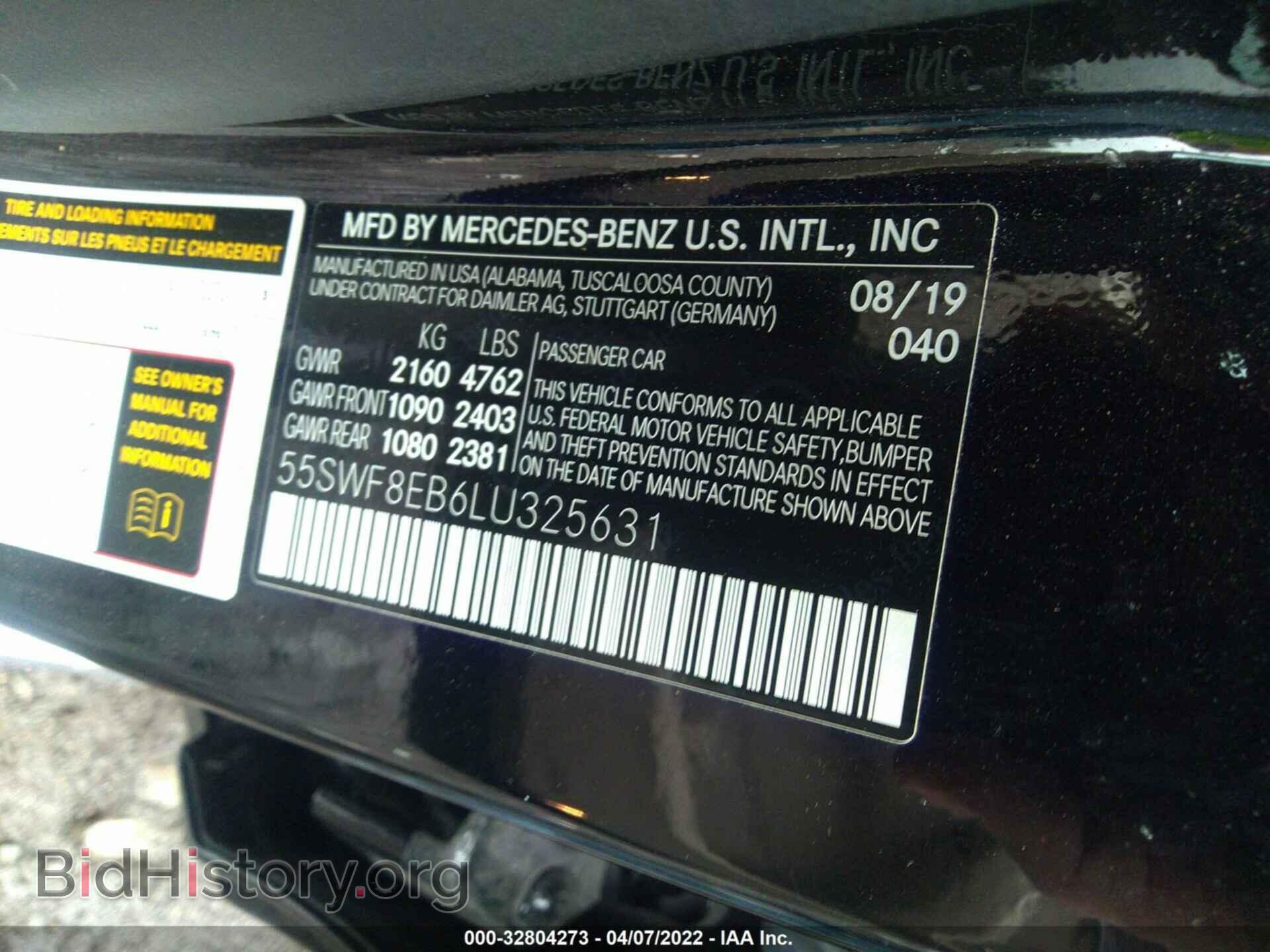 2020 MERCEDES-BENZ C-CLASS - VIN: 55SWF8EB6LU325631 - Фото 9