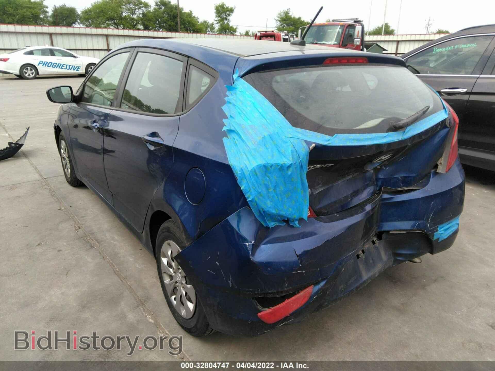 2017 HYUNDAI ACCENT - VIN: KMHCT5AE6HU325831 - Фото 3