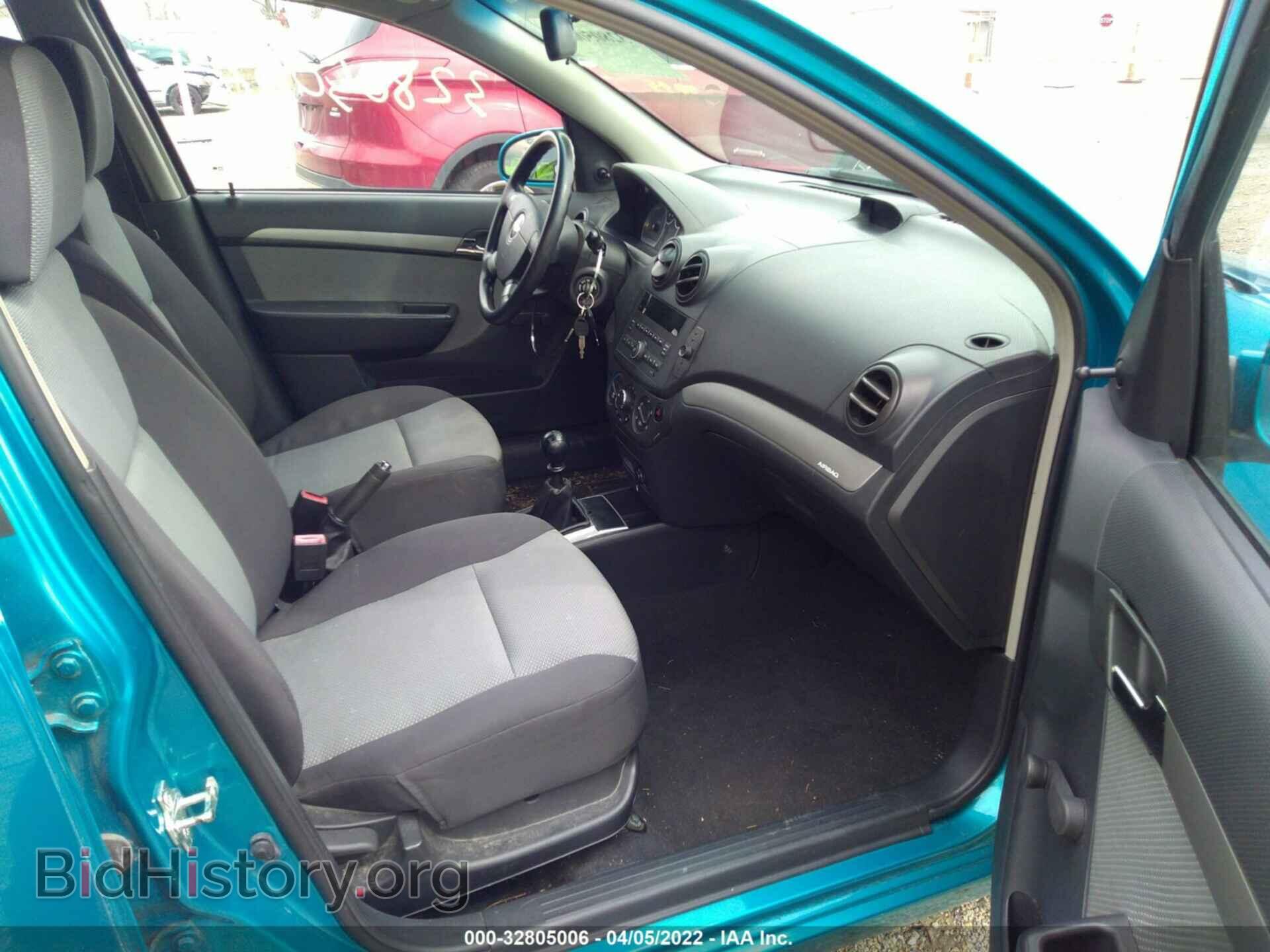 2009 CHEVROLET AVEO - VIN: KL1TD66EX9B629099 - Фото 5