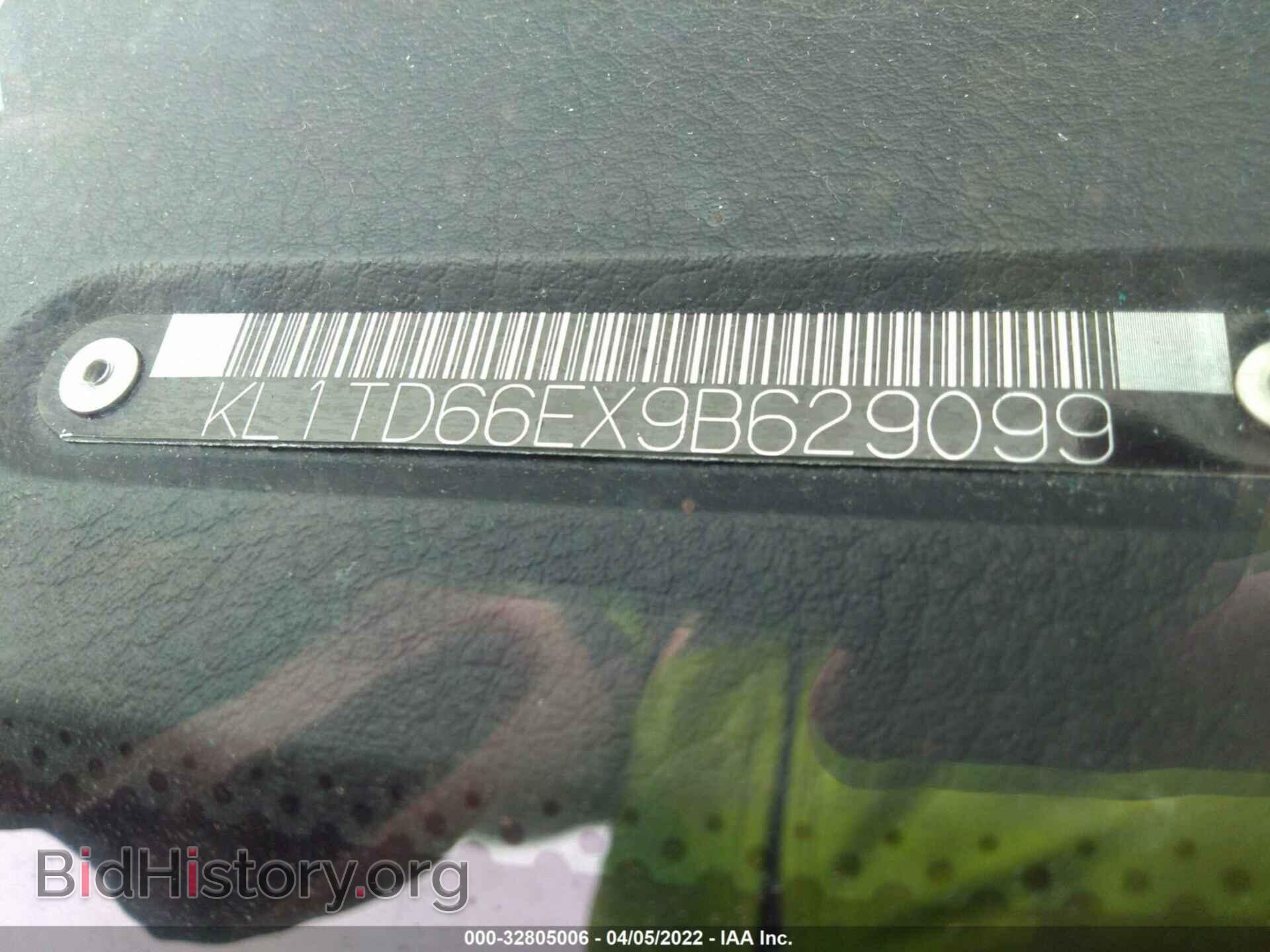 2009 CHEVROLET AVEO - VIN: KL1TD66EX9B629099 - Фото 9