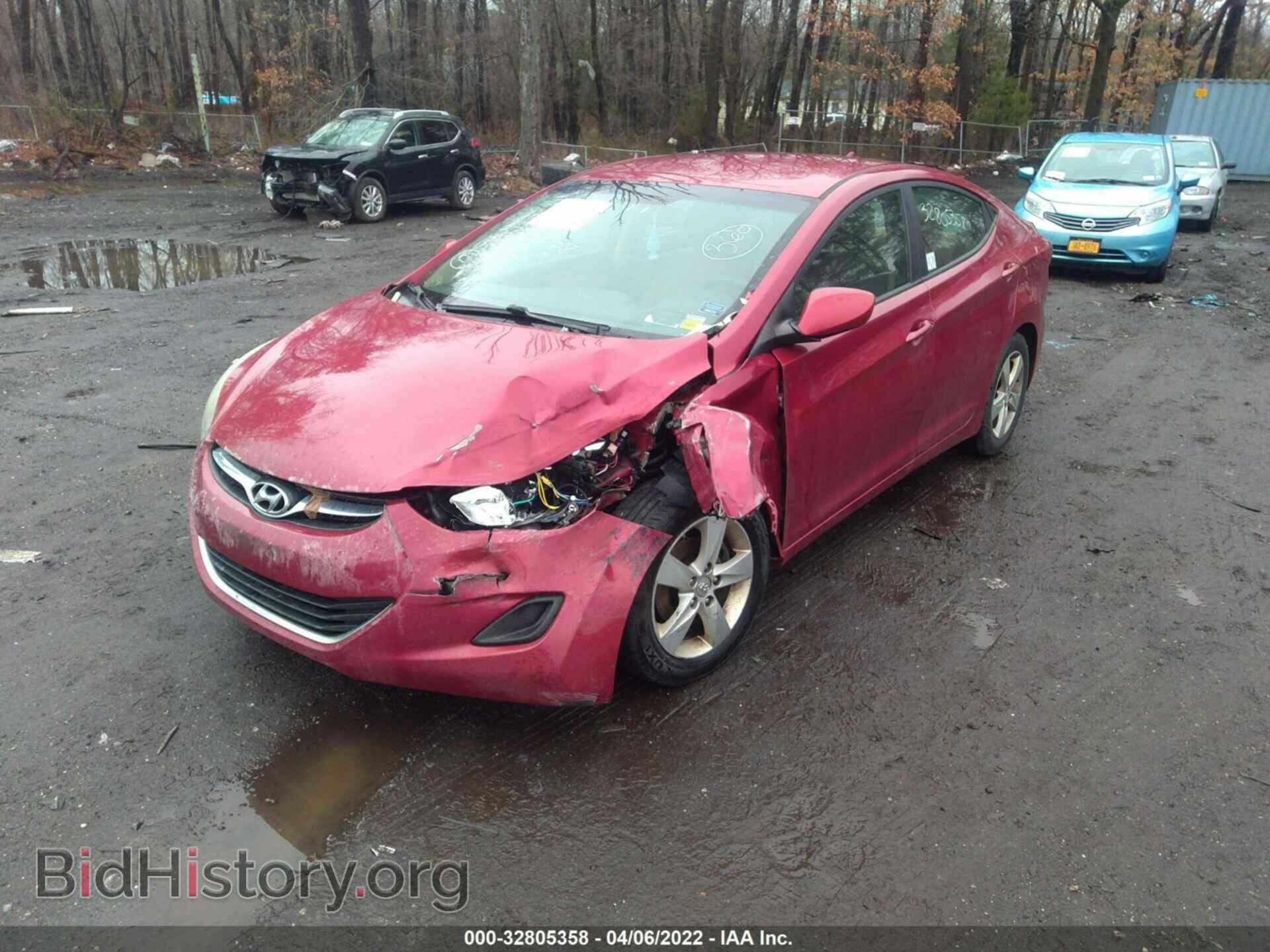 2011 HYUNDAI ELANTRA - VIN: KMHDH4AEXBU103378 - Photo 2