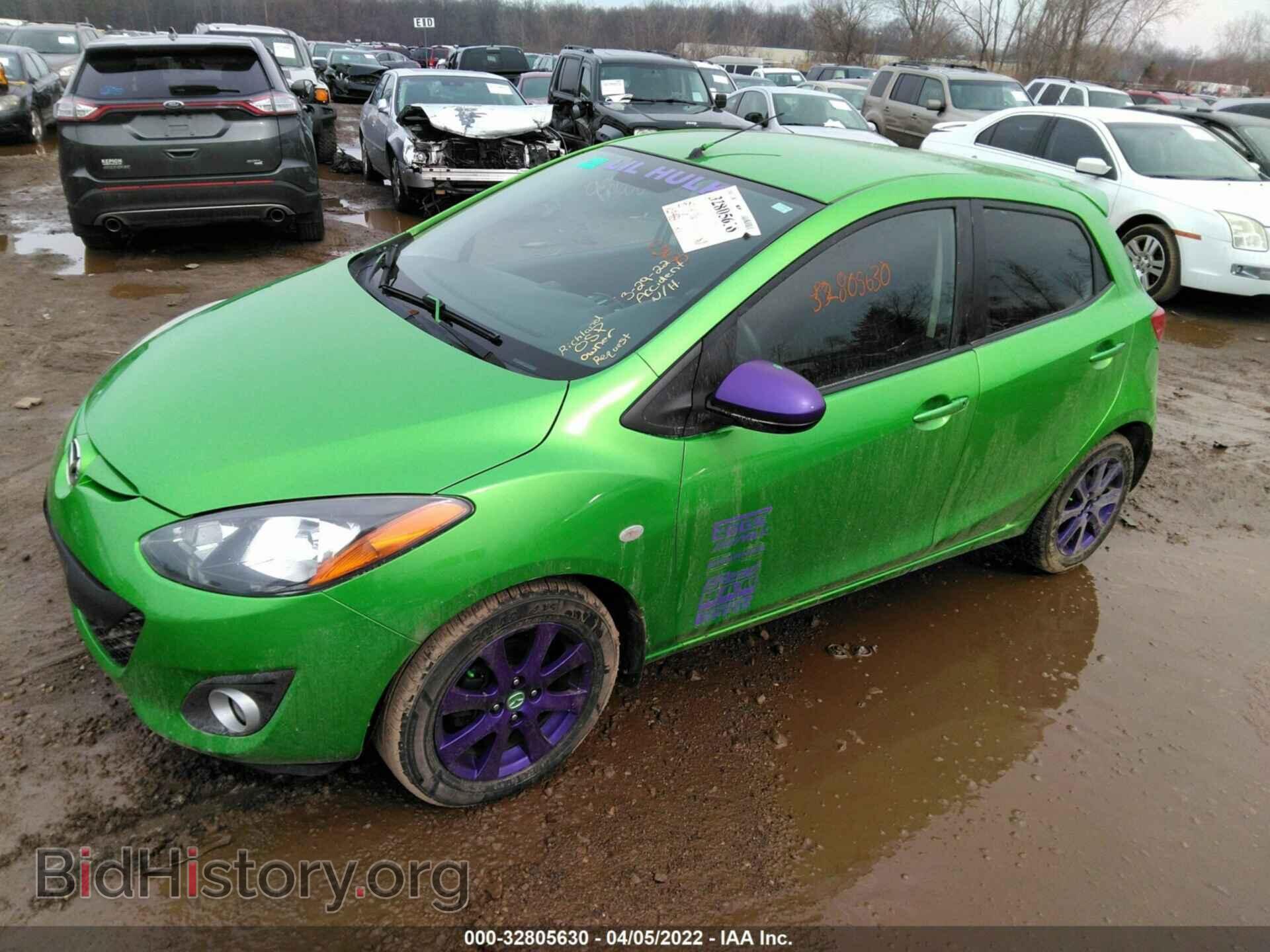 2011 MAZDA MAZDA2 - VIN: JM1DE1HY6B0106992 - Фото 2