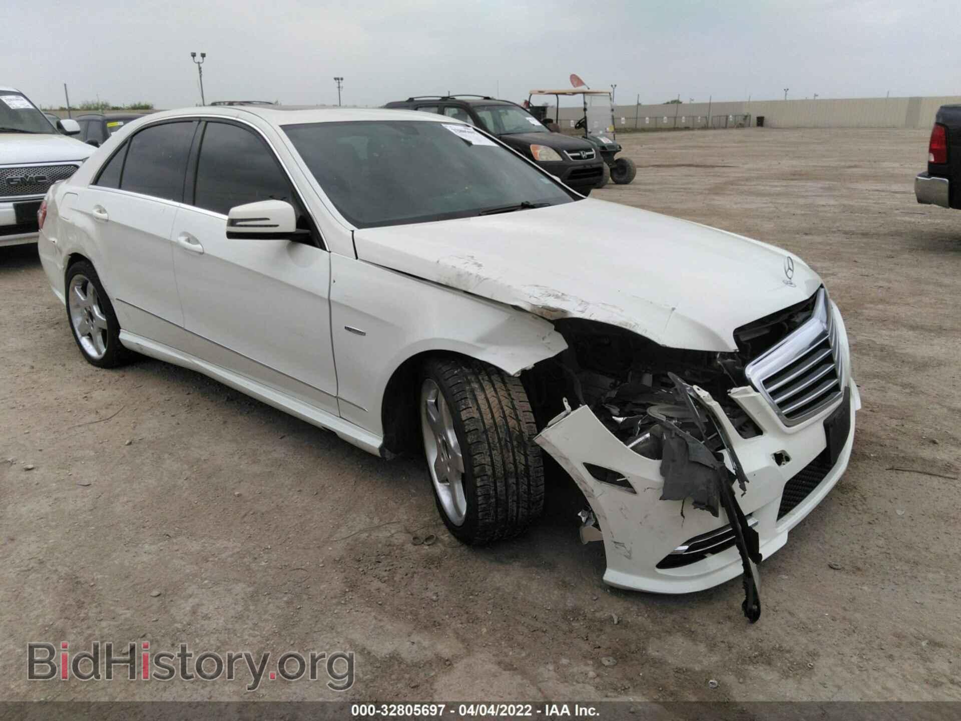 Photo WDDHF8JB4CA648803 - MERCEDES-BENZ E-CLASS 2012