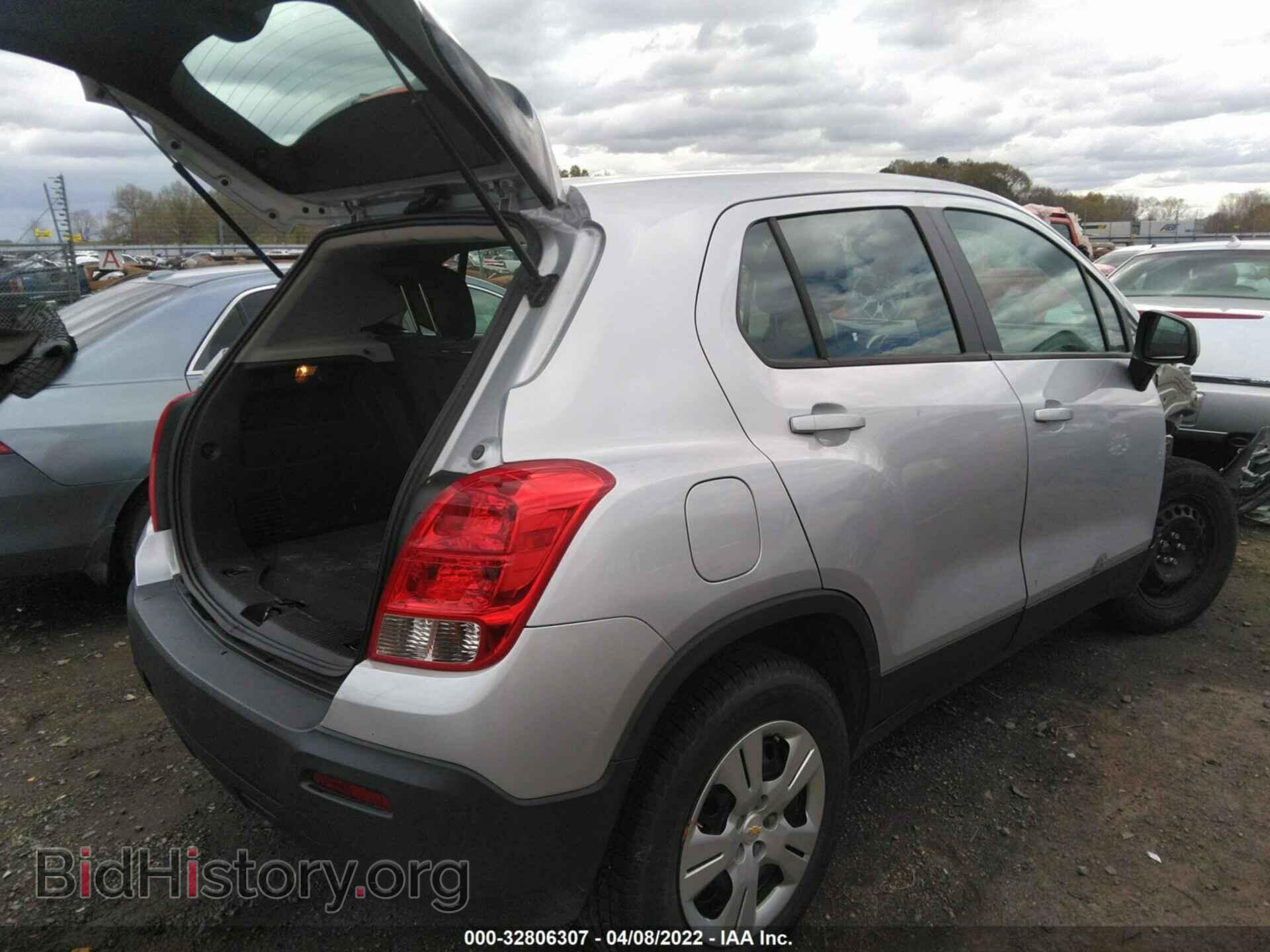 2016 CHEVROLET TRAX - VIN: 3GNCJKSB5GL254893 - Фото 4