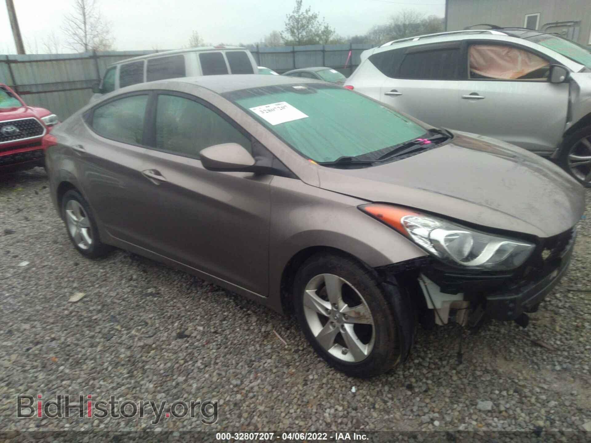 Photo 5NPDH4AE1CH076510 - HYUNDAI ELANTRA 2012