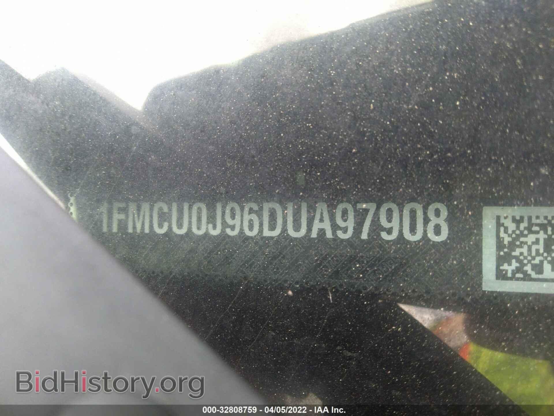2013 FORD ESCAPE - VIN: 1FMCU0J96DUA97908 - Фото 9