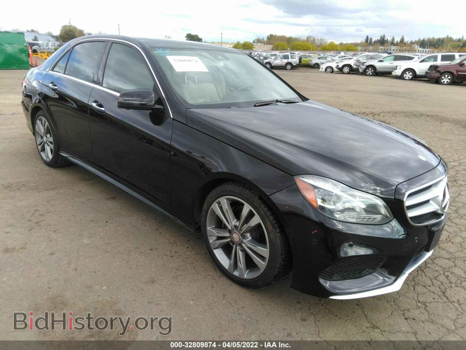 Photo WDDHF5KB7EB033589 - MERCEDES-BENZ E-CLASS 2014