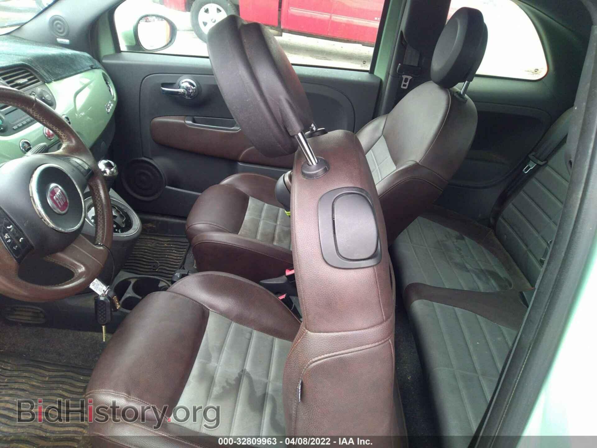 2012 FIAT 500 - VIN: 3C3CFFBR5CT109091 - Фото 8