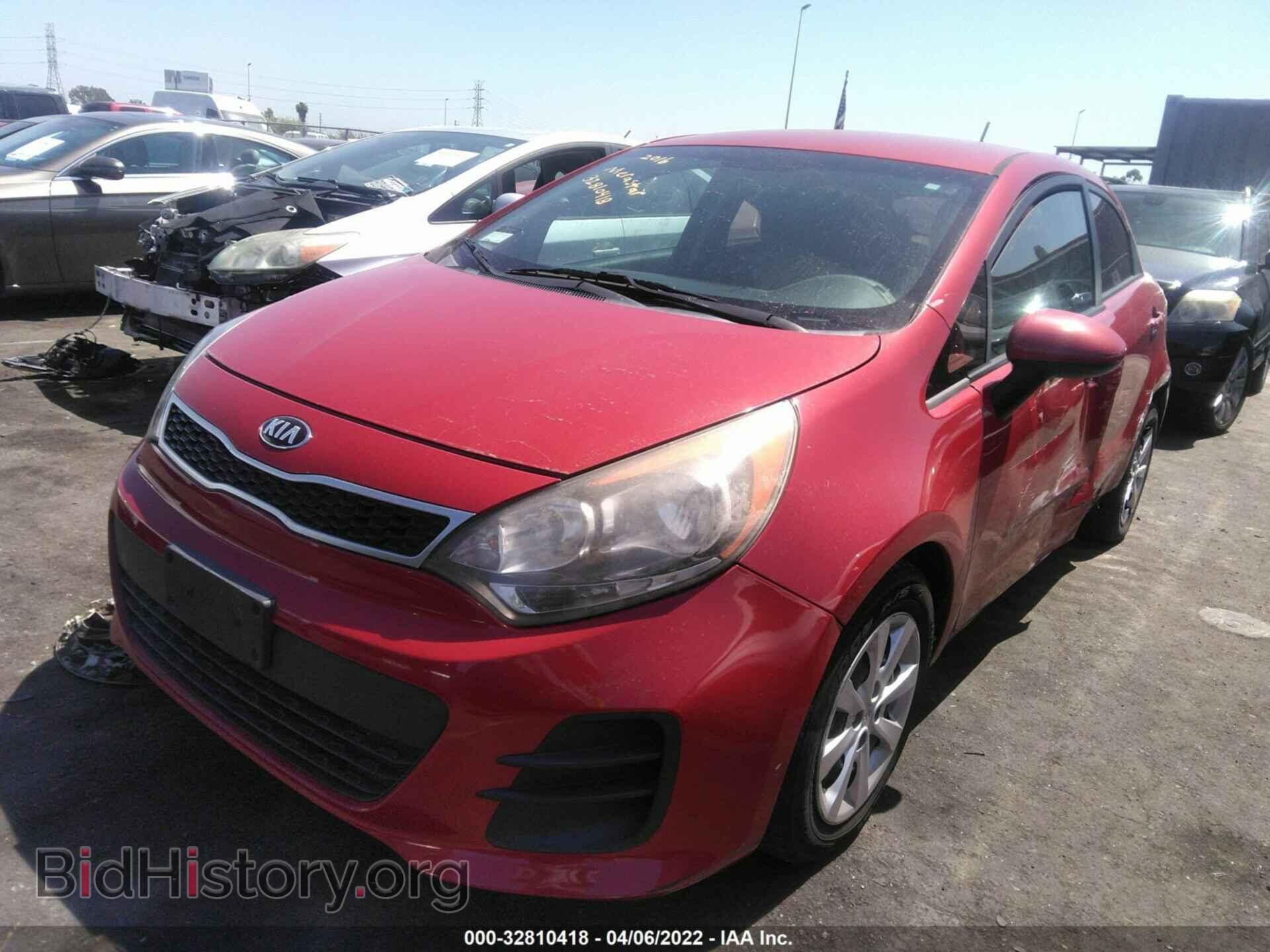 2016 KIA RIO - VIN: KNADN5A35G6686209 - Фото 2