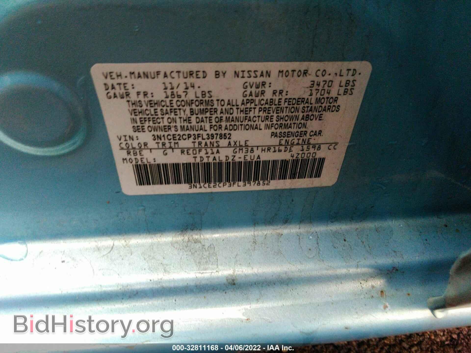 2015 NISSAN VERSA NOTE - VIN: 3N1CE2CP3FL397852 - Photo 9