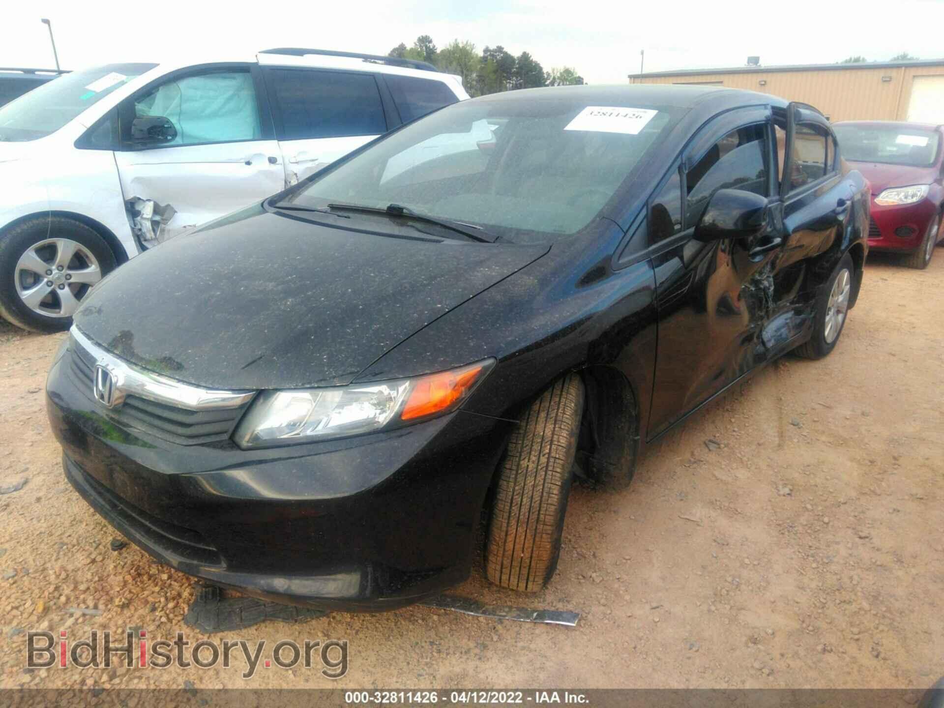 2012 HONDA CIVIC SDN - VIN: 19XFB2F50CE054896 - Фото 2