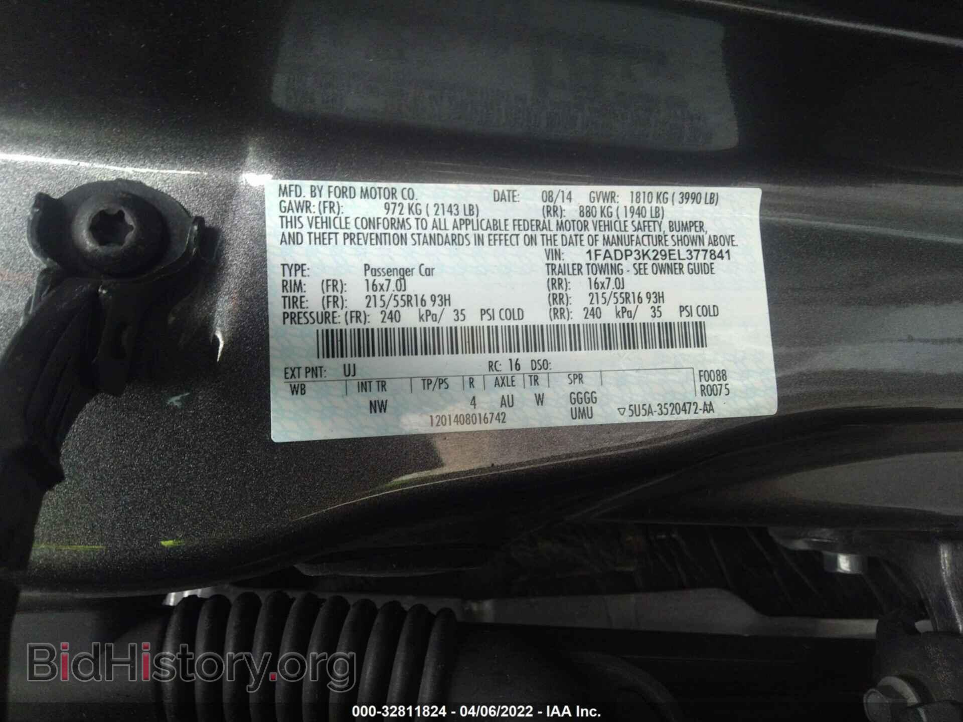 2014 FORD FOCUS - VIN: 1FADP3K29EL377841 - Photo 9