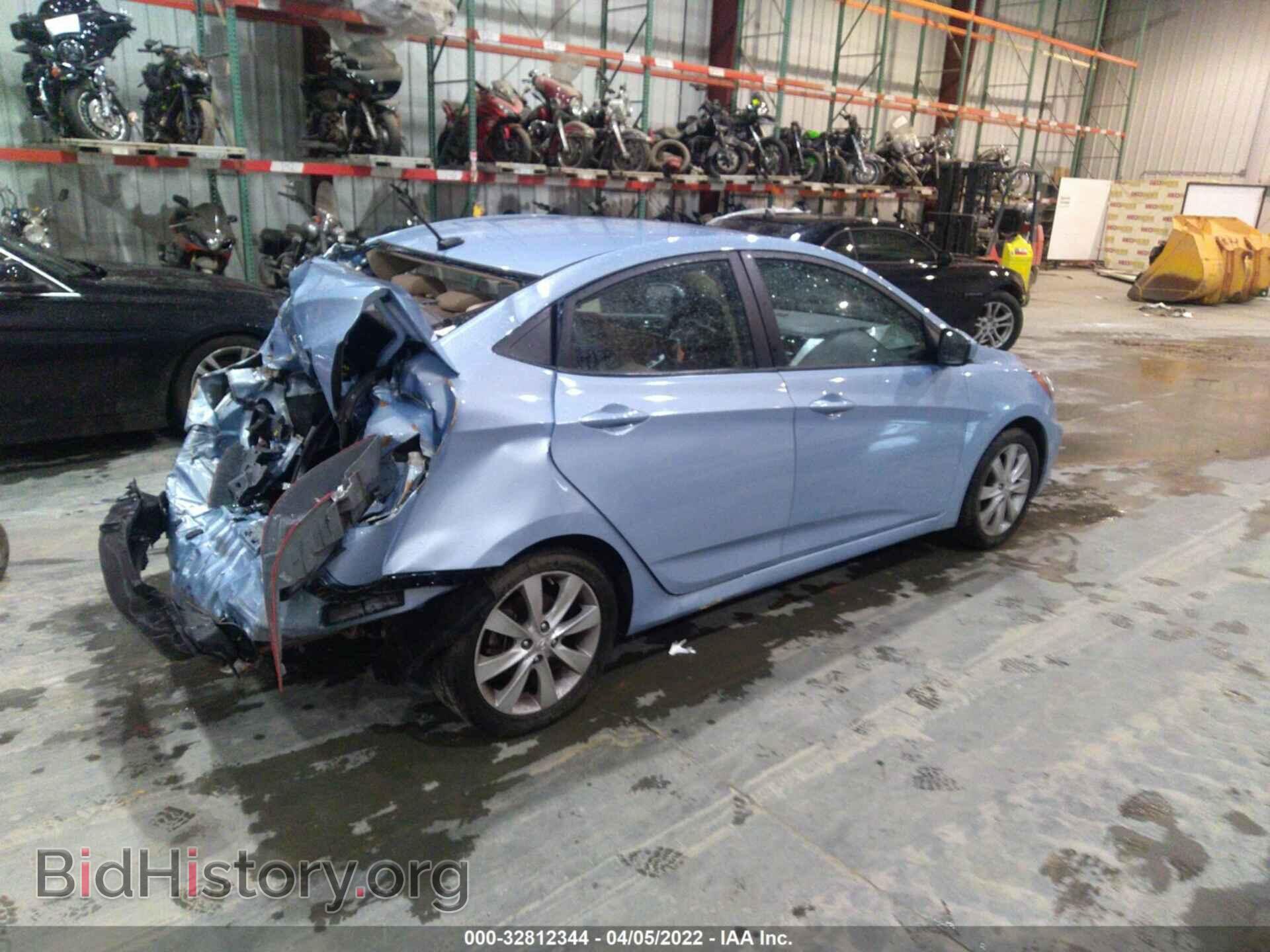 2012 HYUNDAI ACCENT - VIN: KMHCU4AE4CU228191 - Фото 4