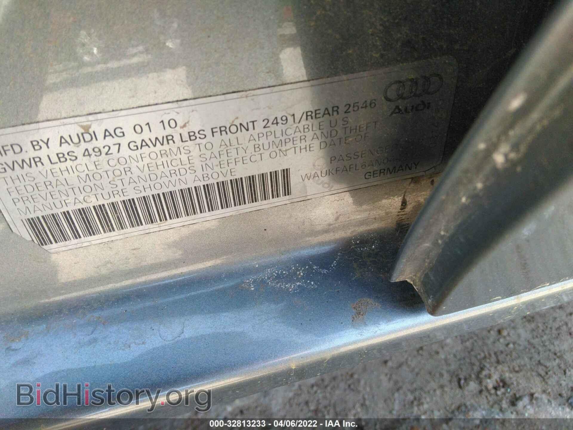 2010 AUDI A4 - VIN: WAUKFAFL6AN044214 - Фото 9