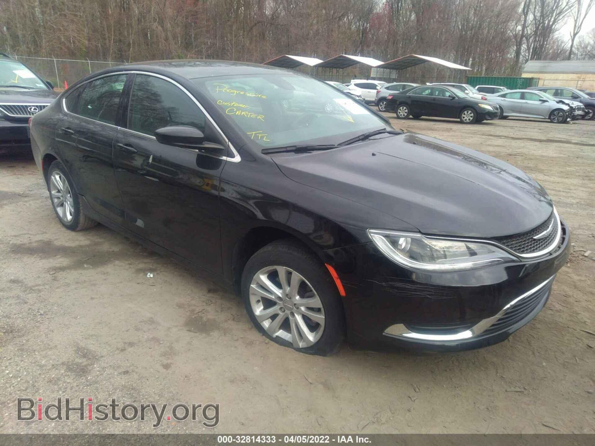 Фотография 1C3CCCAB1FN638585 - CHRYSLER 200 2015
