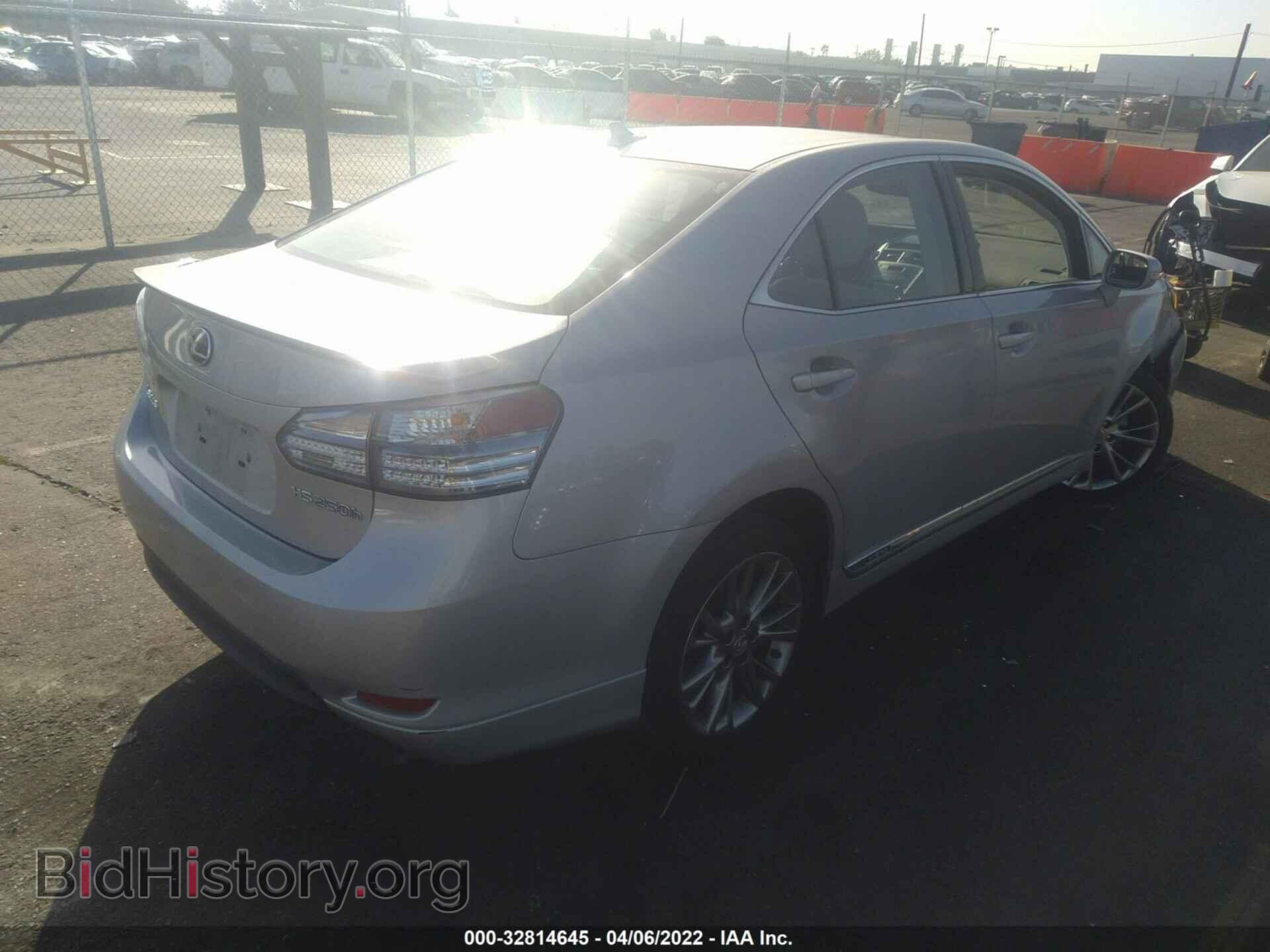 2010 LEXUS HS 250H - VIN: JTHBB1BA6A2009191 - Фото 4