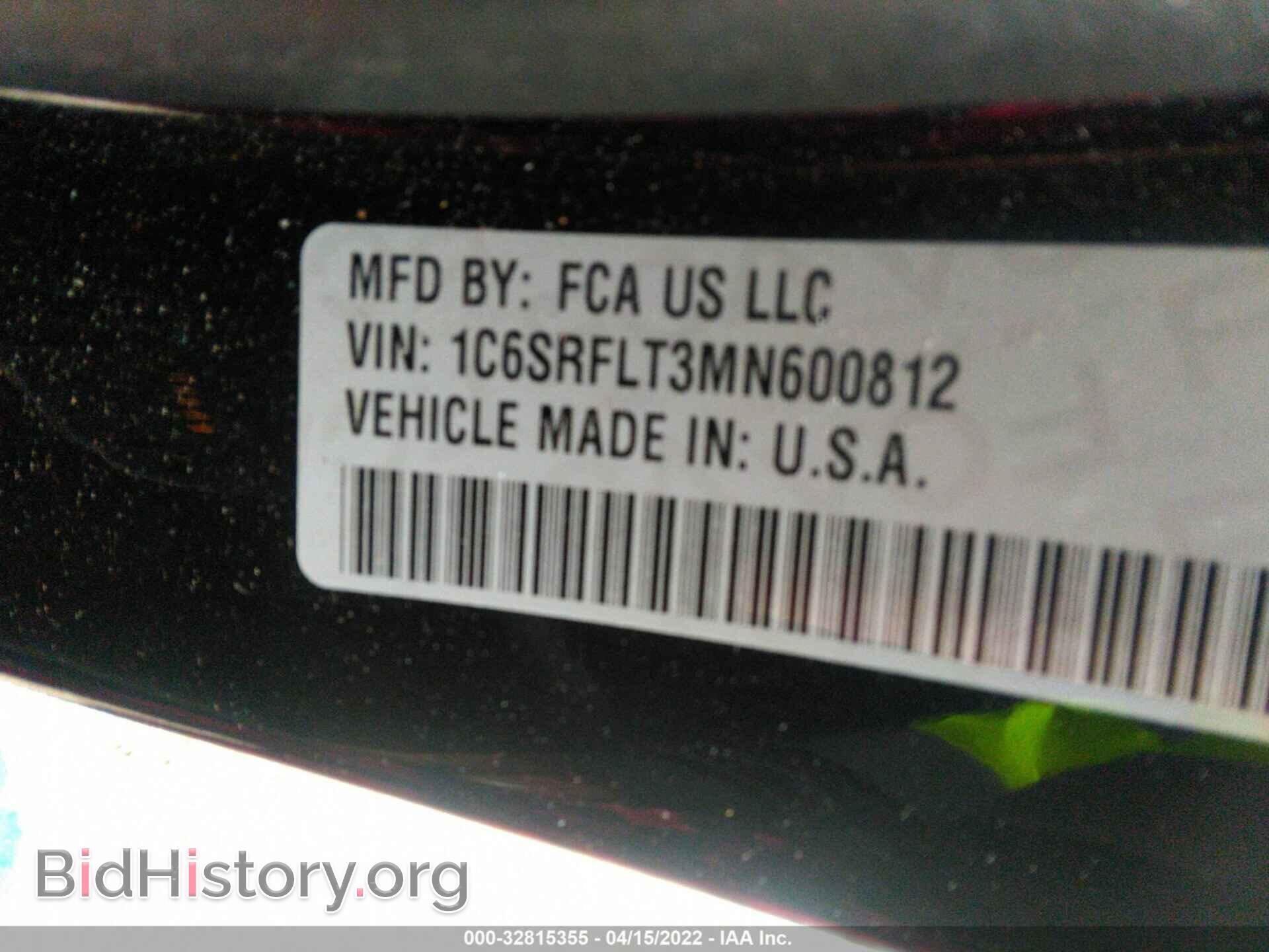 2021 RAM 1500 - VIN: 1C6SRFLT3MN600812 - Фото 9