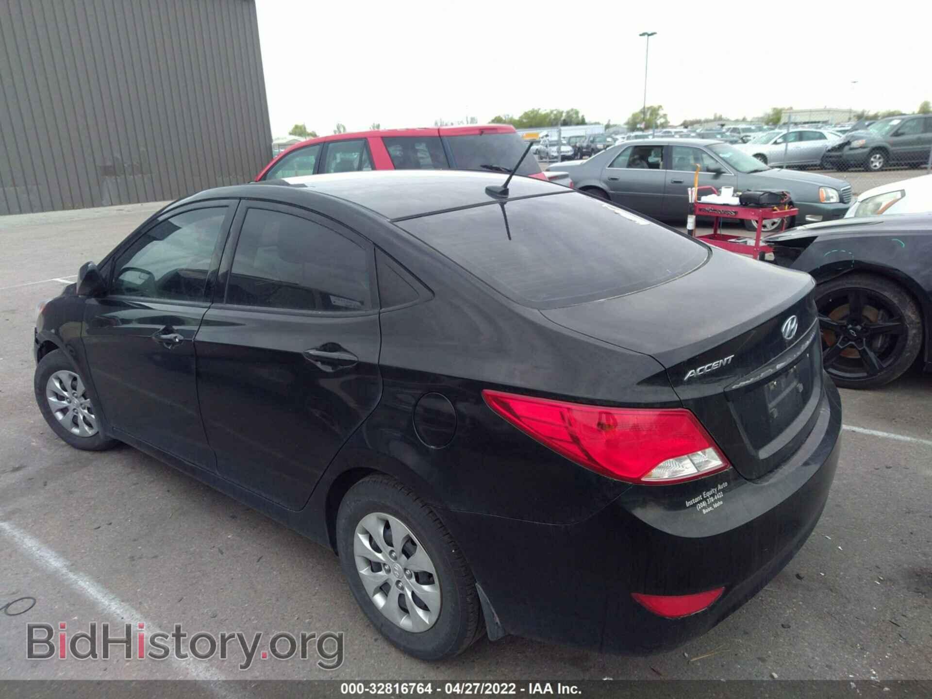 2016 HYUNDAI ACCENT - VIN: KMHCT4AE0GU067329 - Фото 3