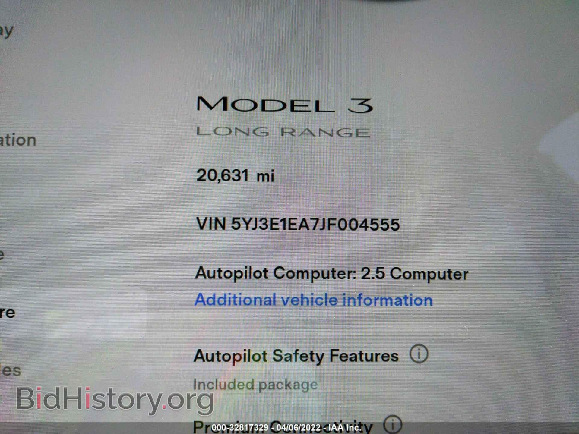 2018 TESLA MODEL 3 - VIN: 5YJ3E1EA7JF004555 - Фото 7