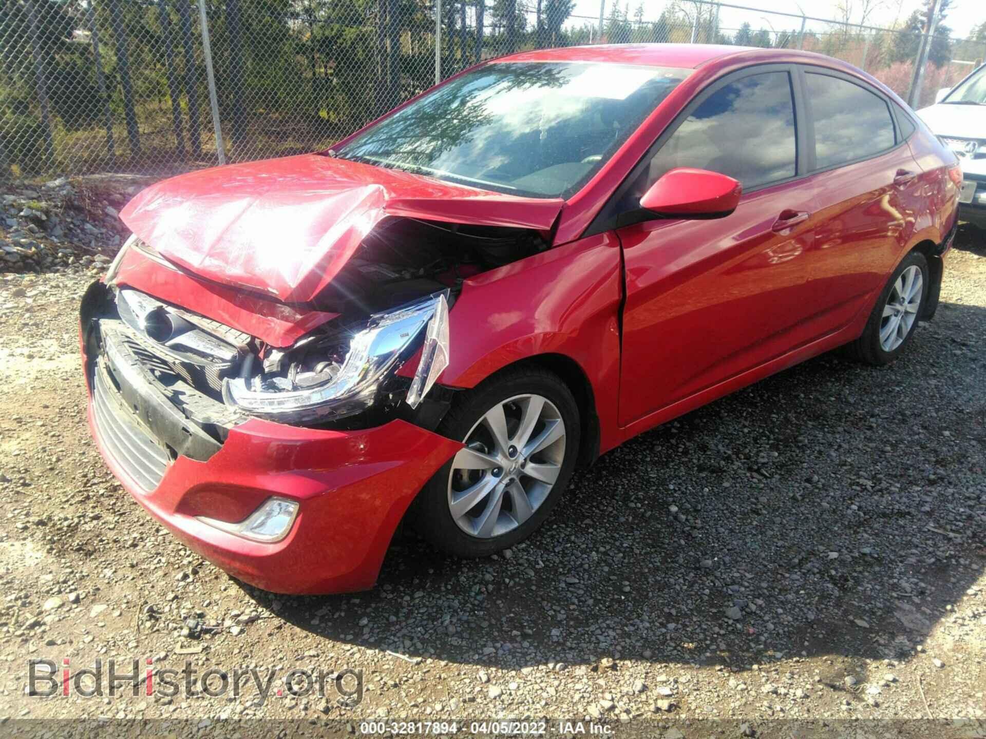 2014 HYUNDAI ACCENT - VIN: KMHCU4AE6EU621211 - Фото 2