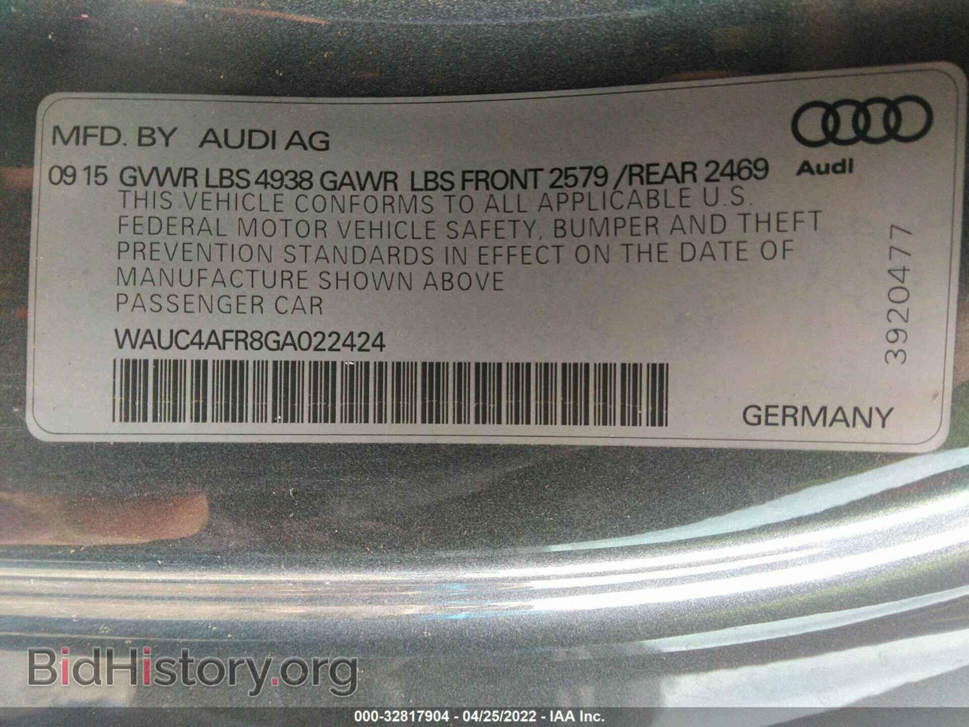 2016 AUDI S5 - VIN: WAUC4AFR8GA022424 - Photo 9