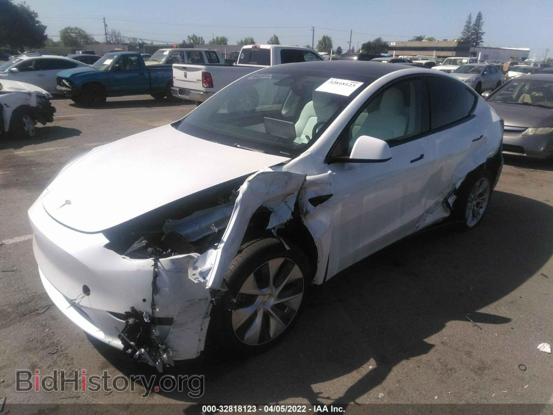 2021 TESLA MODEL Y - VIN: 5YJYGDEE8MF098695 - Фото 2
