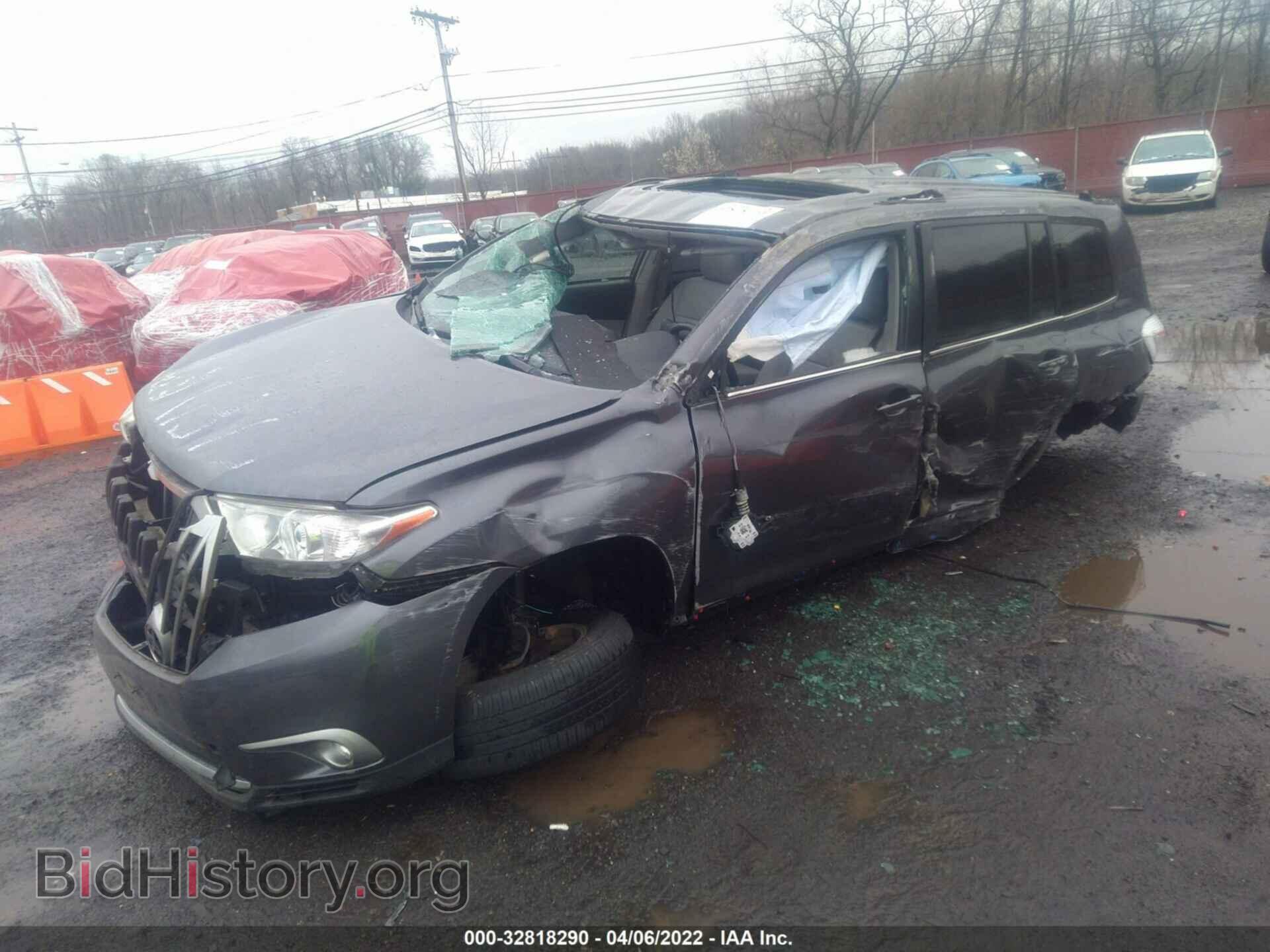 2013 TOYOTA HIGHLANDER - VIN: 5TDBK3EH7DS226882 - Фото 2