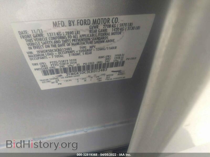 2012 Ford FLEX (VIN 2FMGK5DC3CBD12483) — фото 9 из 11