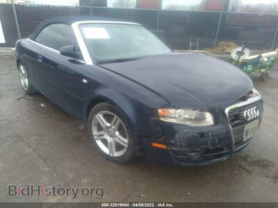 2008 Audi A4 2.0T Cabriolet Quattro, синий — VIN WAUDF48H68K009719, IAAI