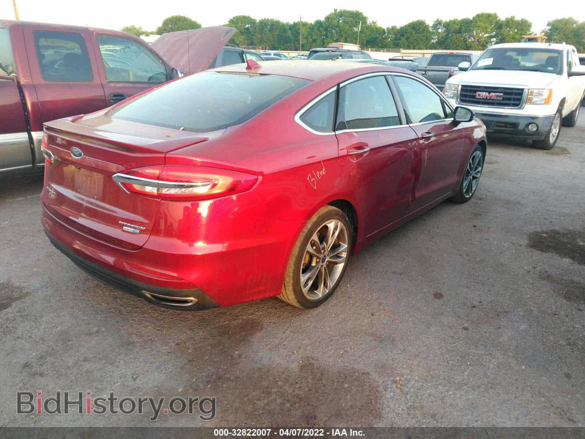 2019 FORD FUSION - VIN: 3FA6P0D97KR221330 - Фото 4