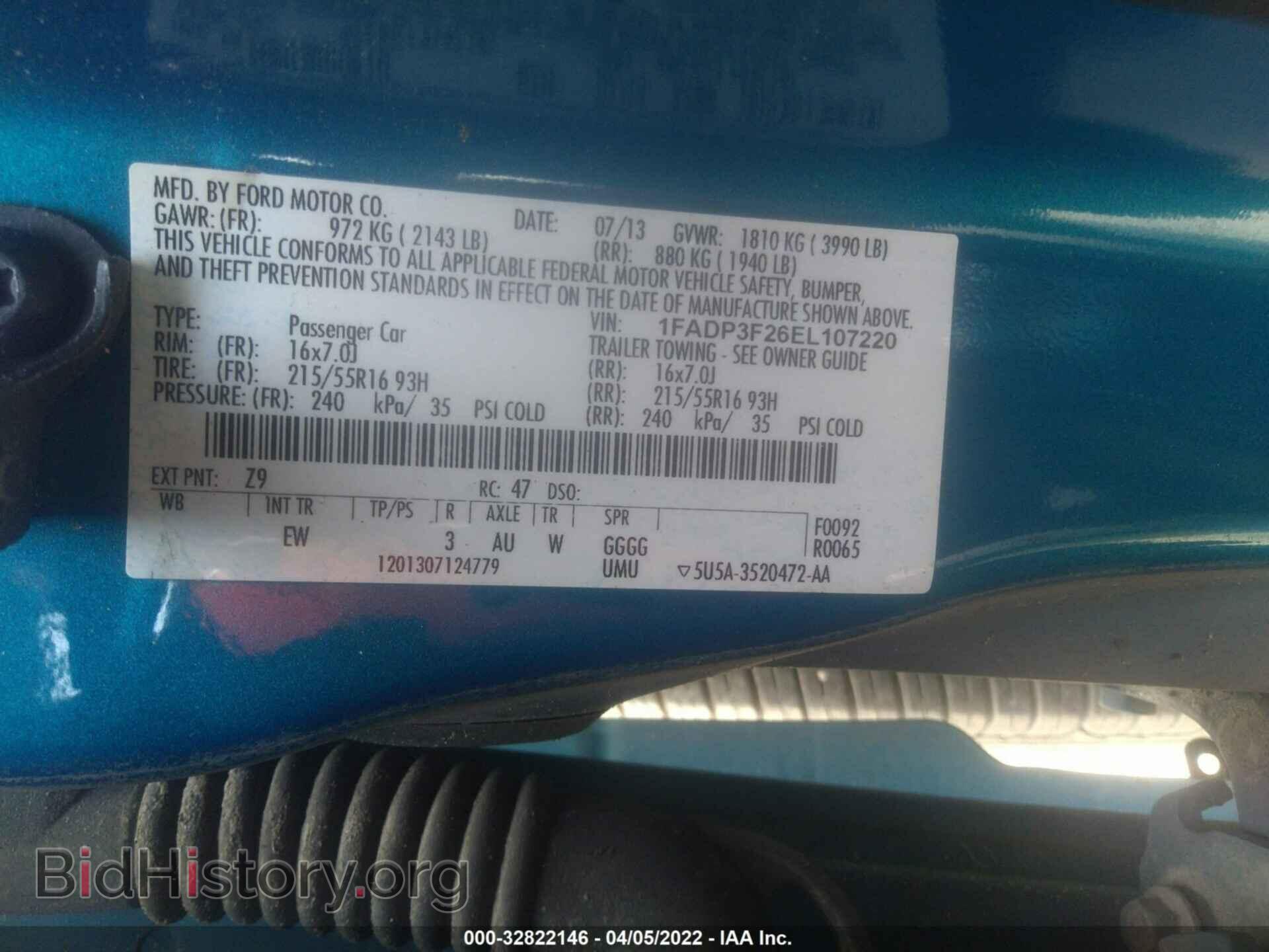 2014 FORD FOCUS - VIN: 1FADP3F26EL107220 - Photo 9