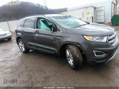 2015 Ford EDGE SEL, серый — VIN 2FMTK4J82FBC02666, IAAI