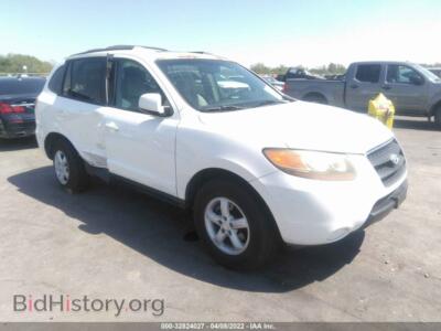 2007 Hyundai SANTA FE GLS, белый — VIN 5NMSG13DX7H063559, IAAI