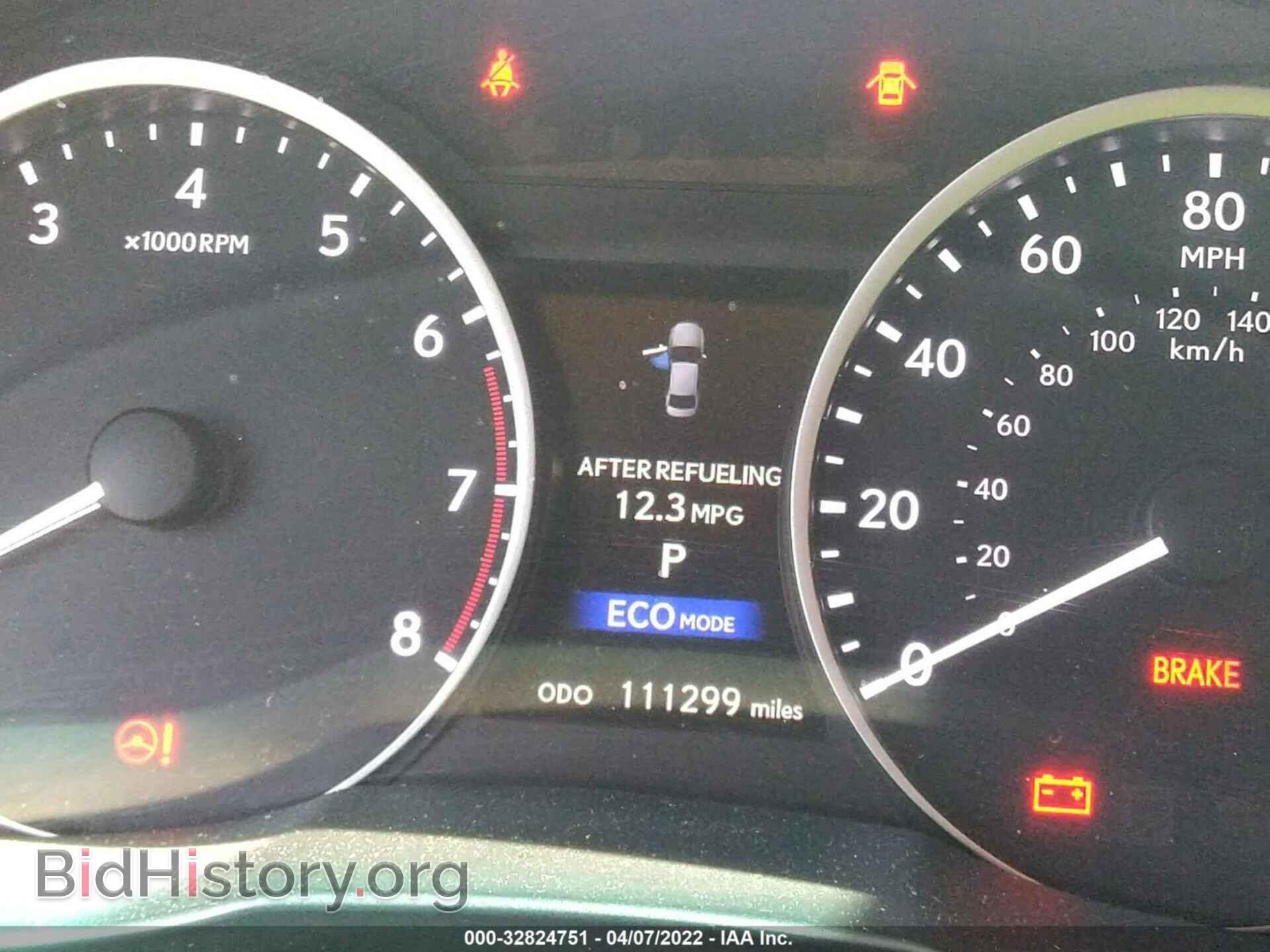 2013 LEXUS ES 350 - VIN: JTHBK1GG3D2022059 - Фото 7