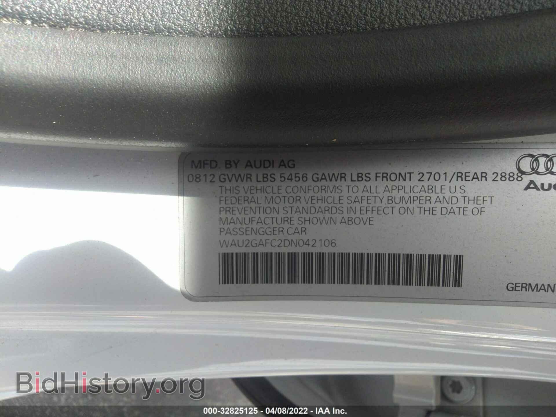 2013 AUDI A7 - VIN: WAU2GAFC2DN042106 - Фото 9
