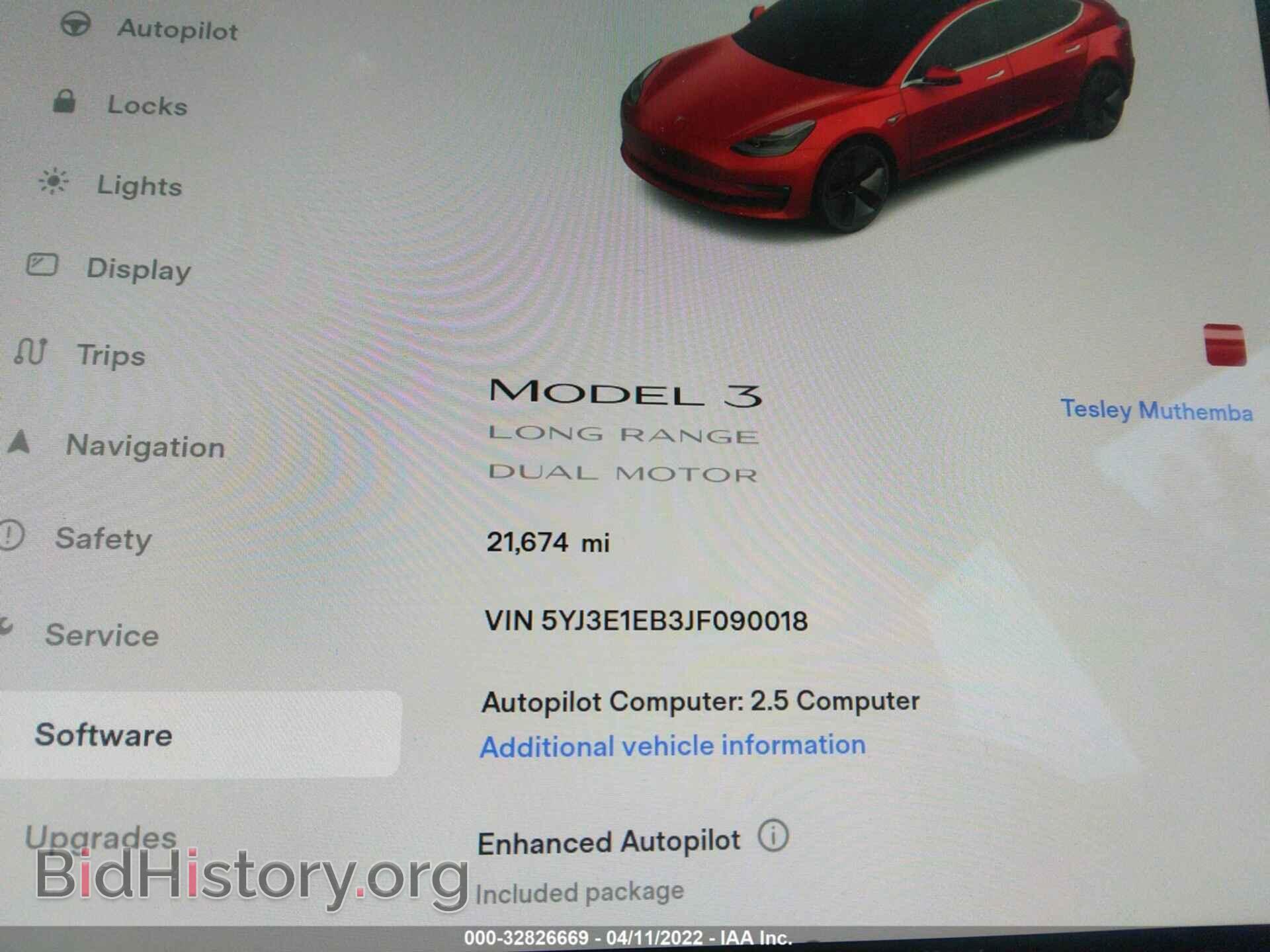 2018 TESLA MODEL 3 - VIN: 5YJ3E1EB3JF090018 - Фото 7