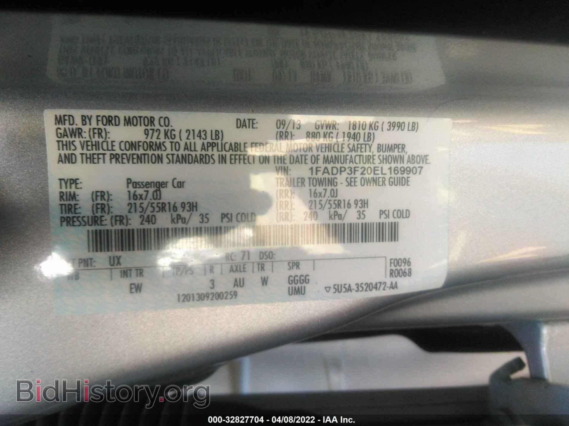 2014 FORD FOCUS - VIN: 1FADP3F20EL169907 - Photo 9